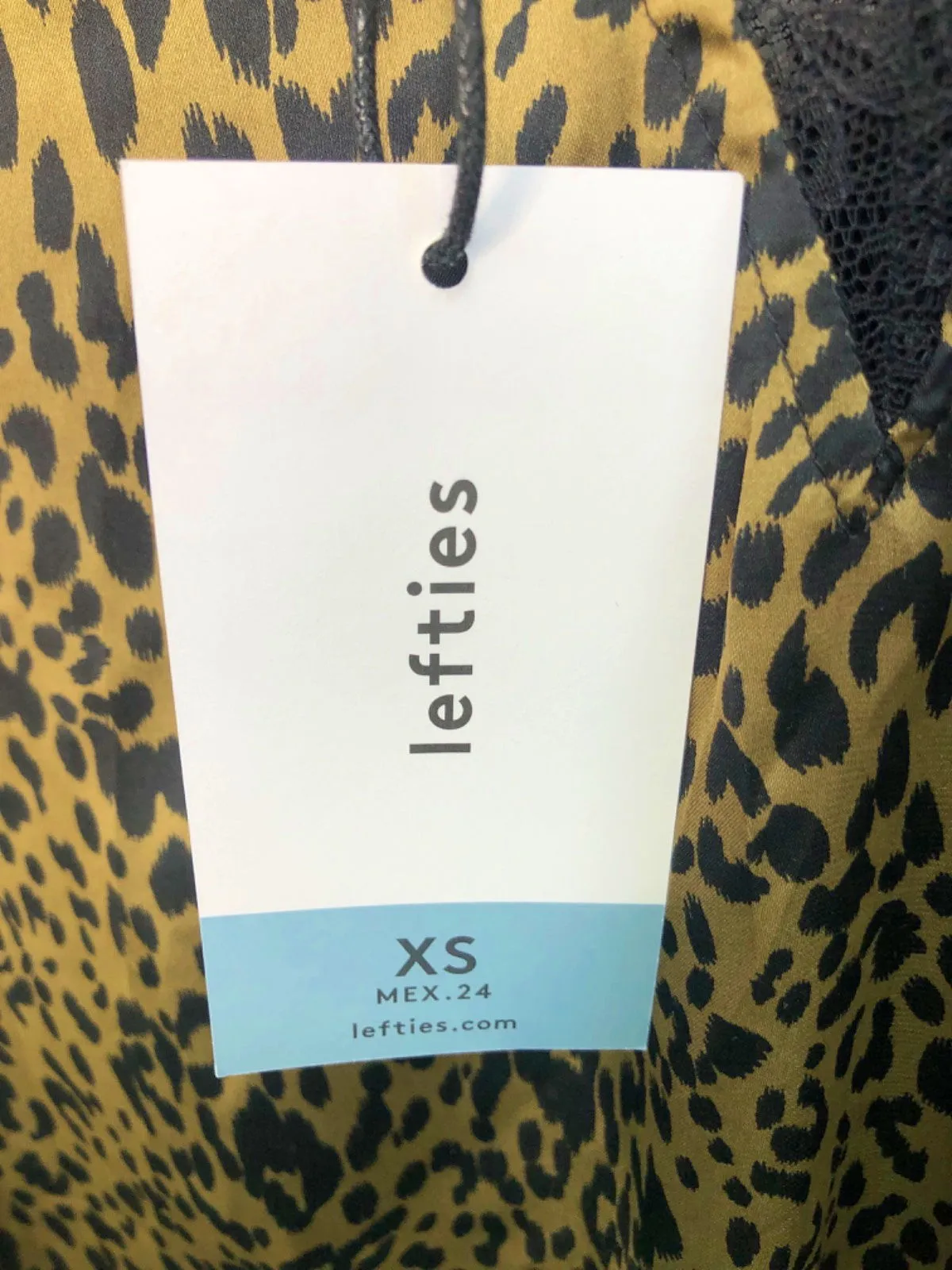 Lefties Leopard Print Slip Dress XS