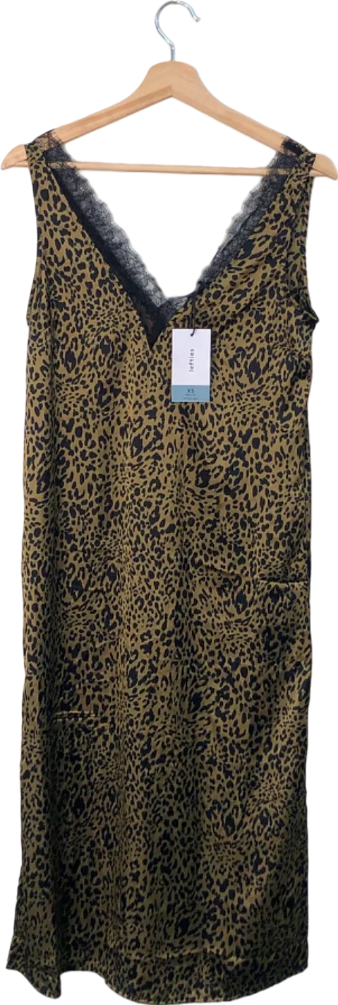 Lefties Leopard Print Slip Dress XS