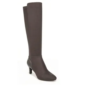 LifeStride Womens Gracie High Heeled Tall Boots Stone Grey 7 W
