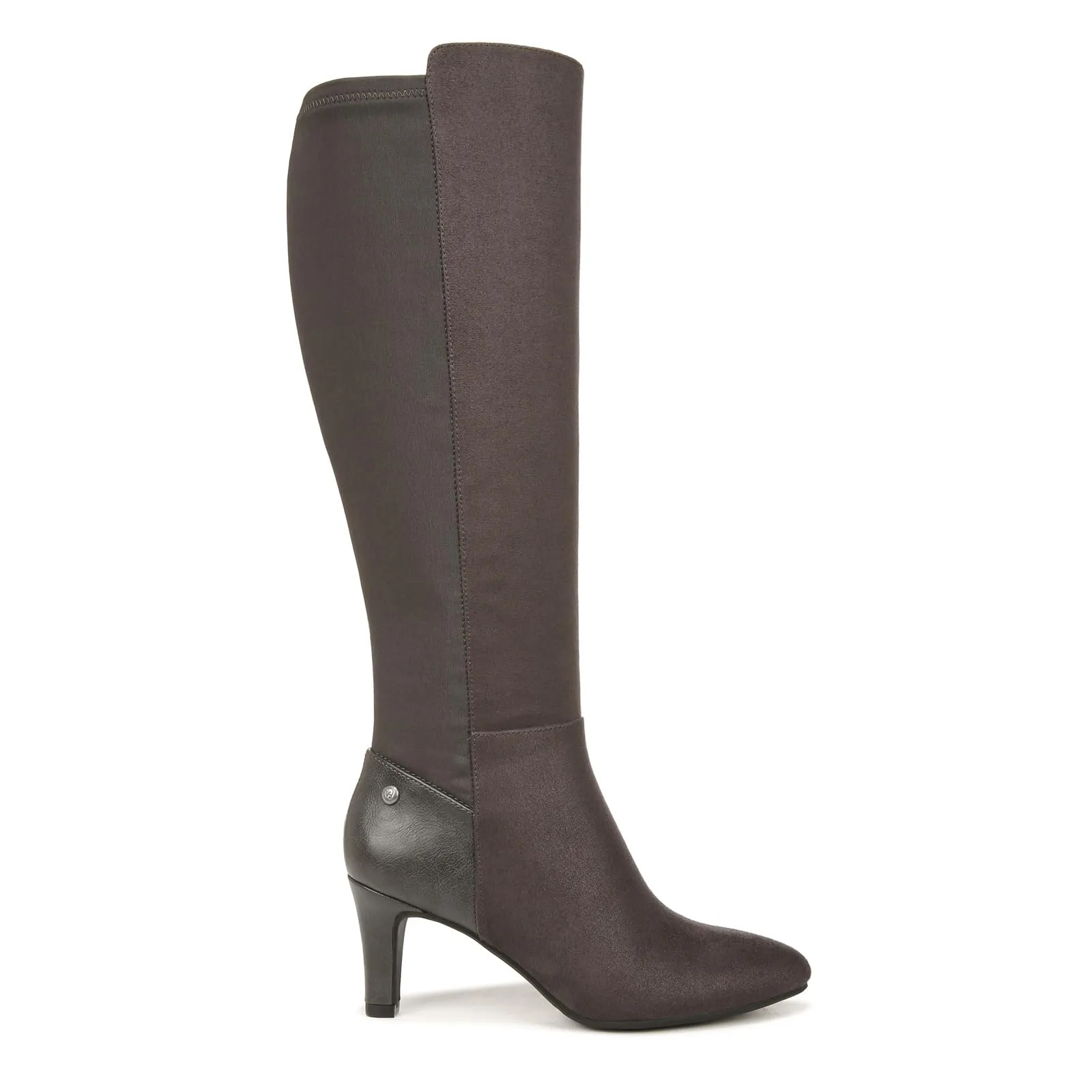LifeStride Womens Gracie High Heeled Tall Boots Stone Grey 7 W