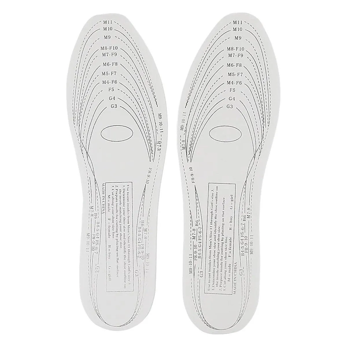 Lightweight Memory Foam Insoles Unisex All Day Comfort Shoe Inserts Arch Support