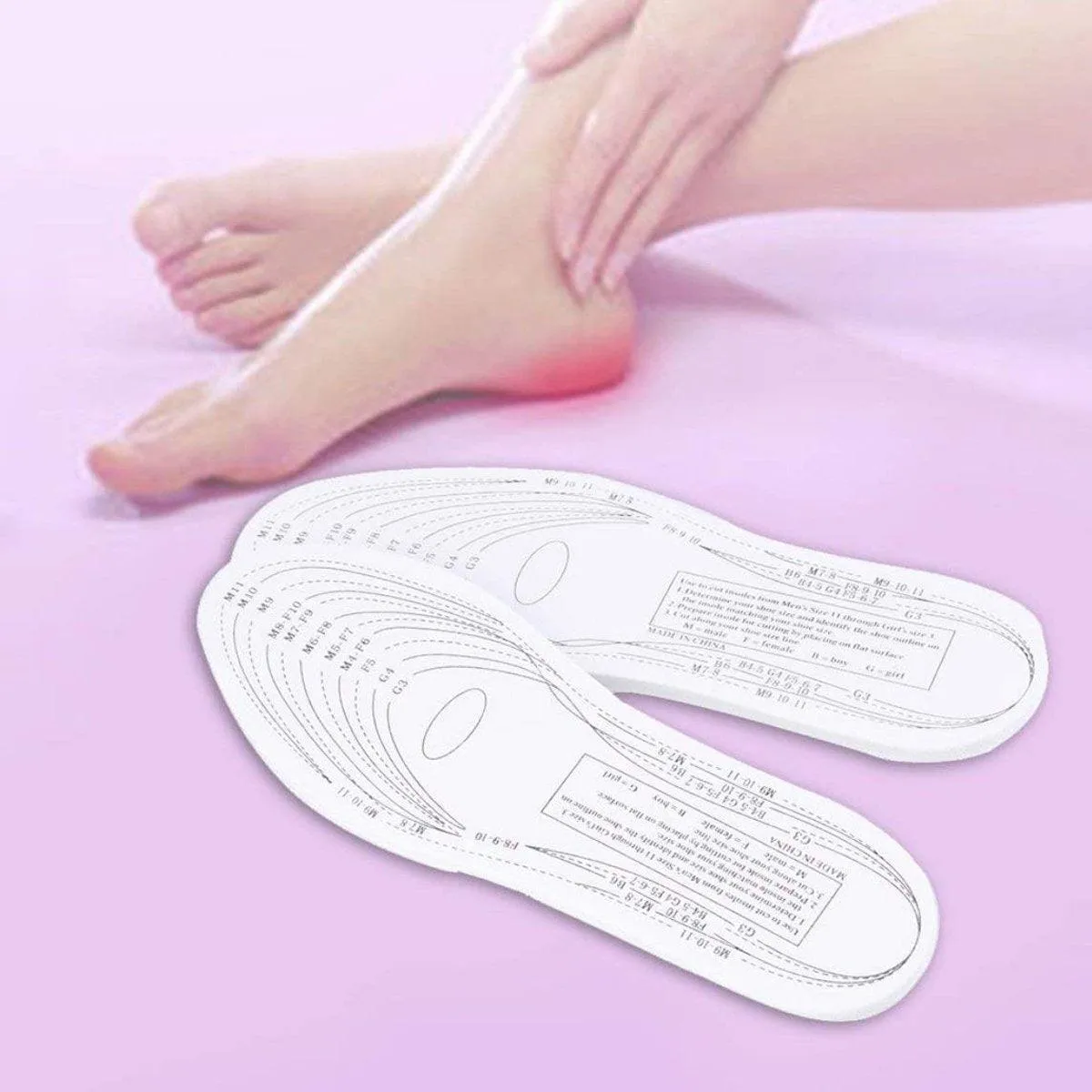 Lightweight Memory Foam Insoles Unisex All Day Comfort Shoe Inserts Arch Support