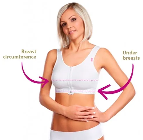 Lipoelastic PI Special Post Surgery Compression Bra - White