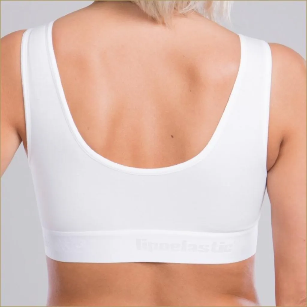 Lipoelastic PI Special Post Surgery Compression Bra - White