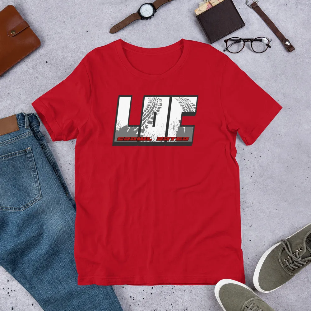LOC Crawl Rated Tire Track Logo - Short-Sleeve Unisex T-Shirt