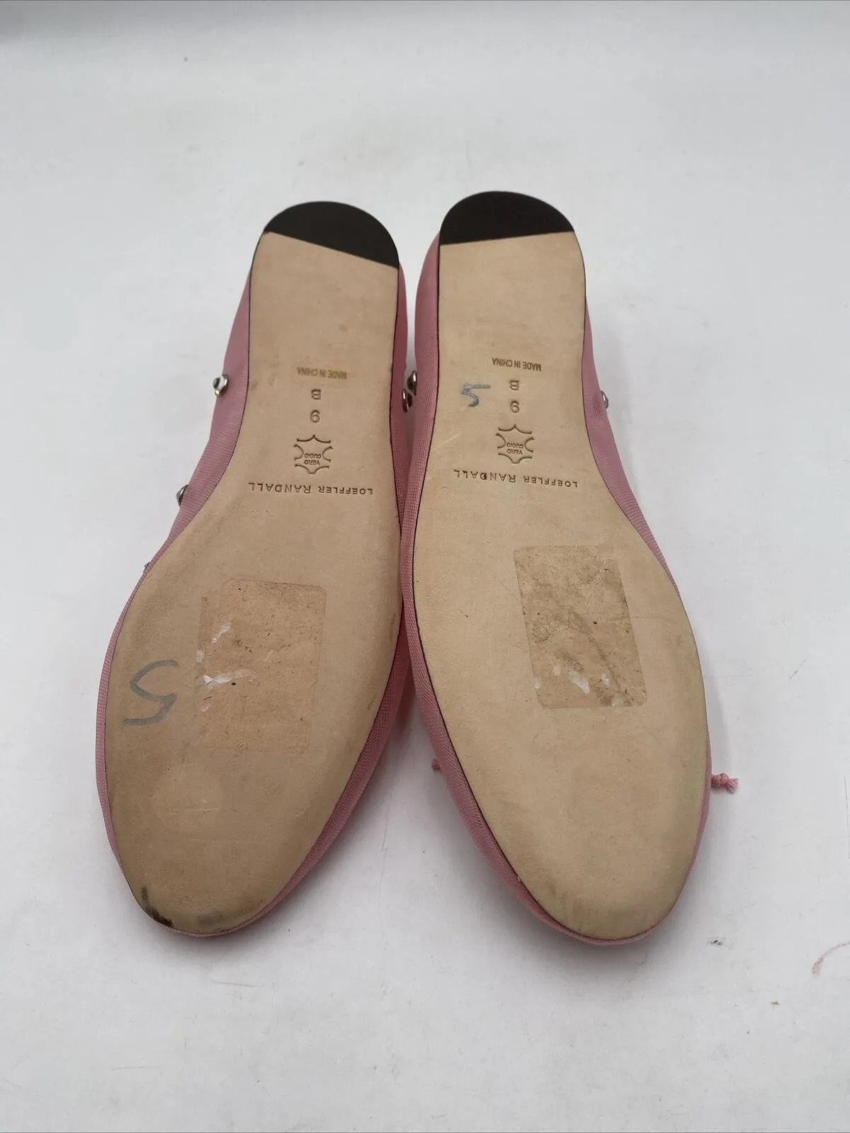Loeffler Randall Women's Leonie Embellished Ballet Flats Pink Size 9B - Very Good