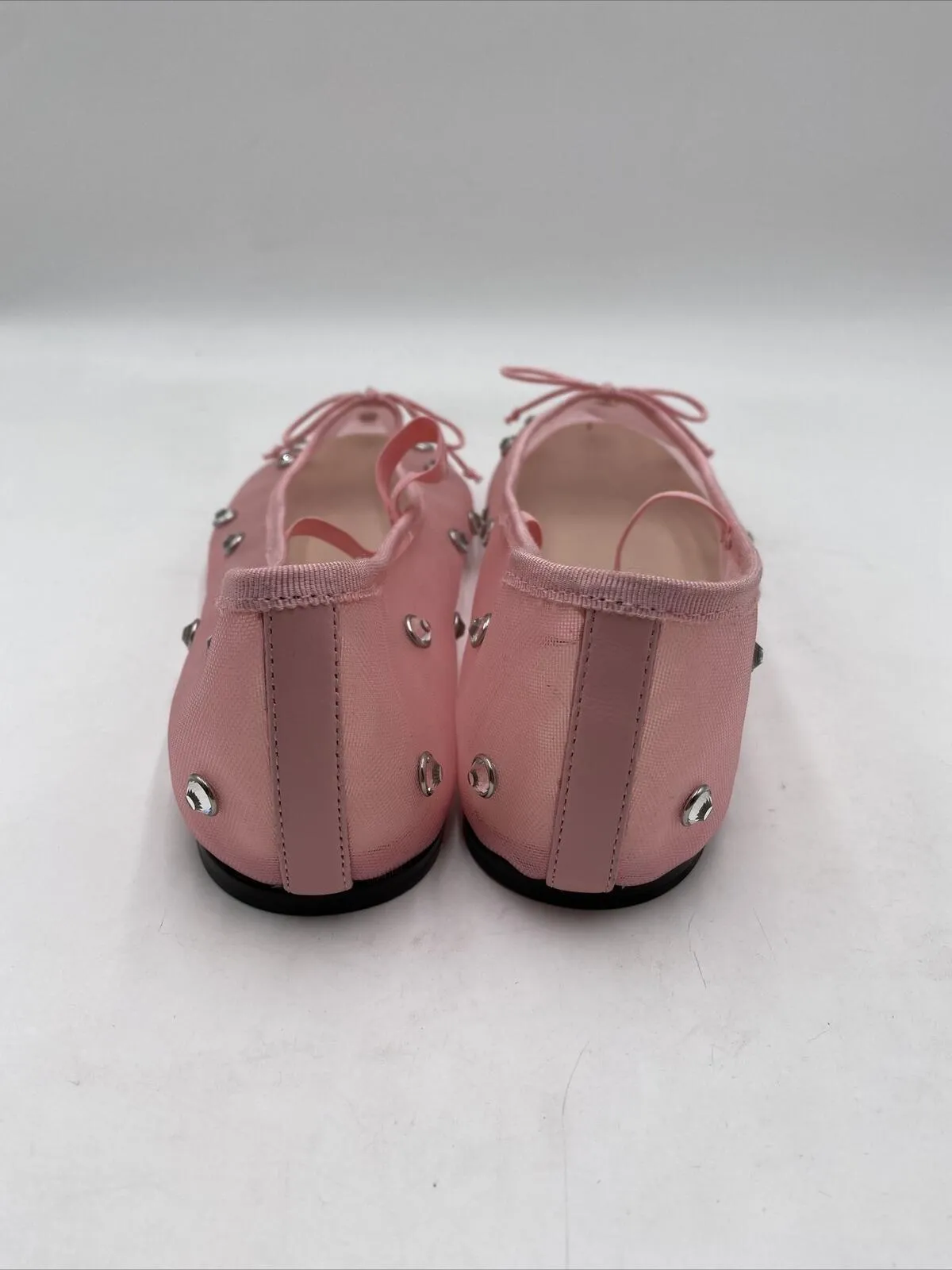 Loeffler Randall Women's Leonie Embellished Ballet Flats Pink Size 9B - Very Good