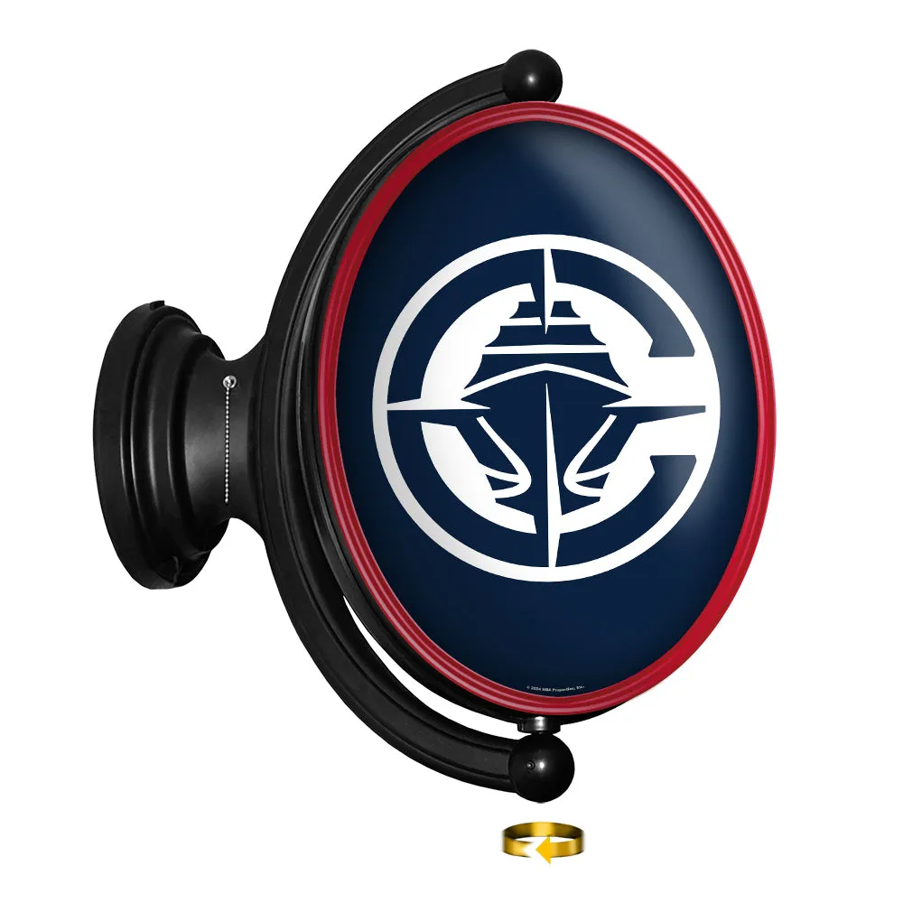 Los Angeles Clippers: Original Oval Rotating Lighted Wall Sign