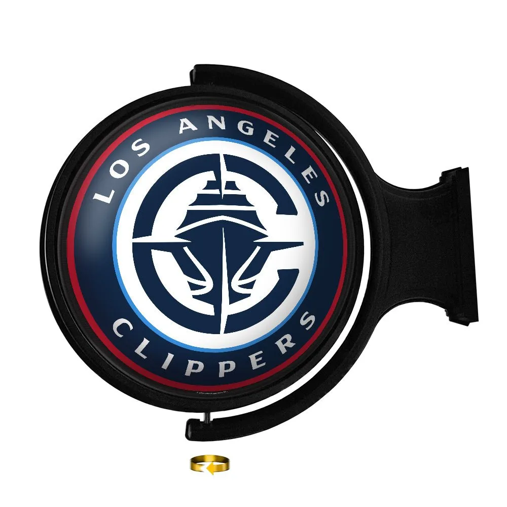 Los Angeles Clippers: Original Round Rotating Lighted Wall Sign