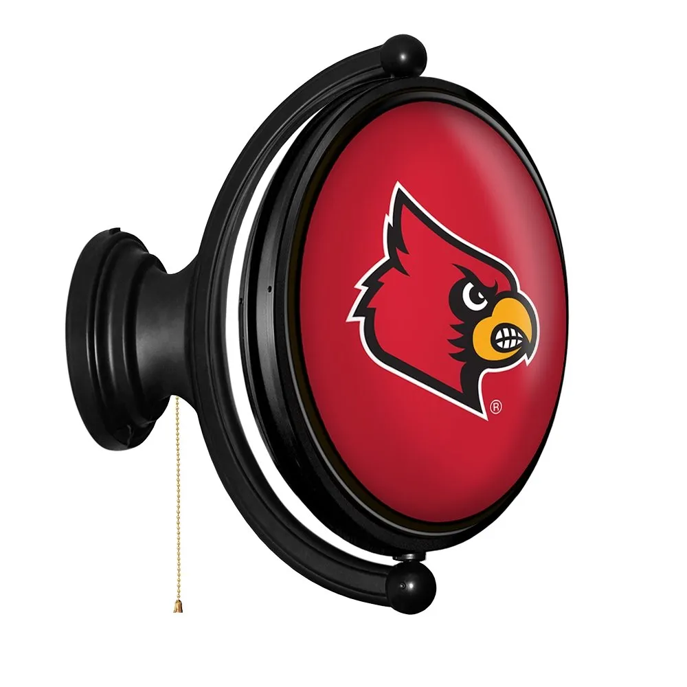 Louisville Cardinals: Original Oval Rotating Lighted Wall Sign
