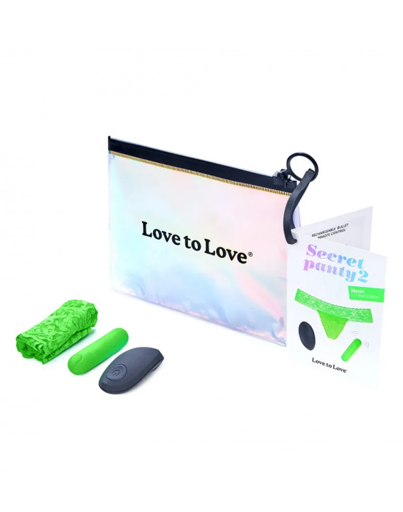 Love to Love - Vibrerend Slipje - Secret Panty 2 - Groen
