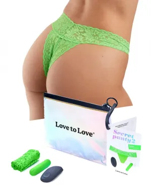 Love to Love - Vibrerend Slipje - Secret Panty 2 - Groen