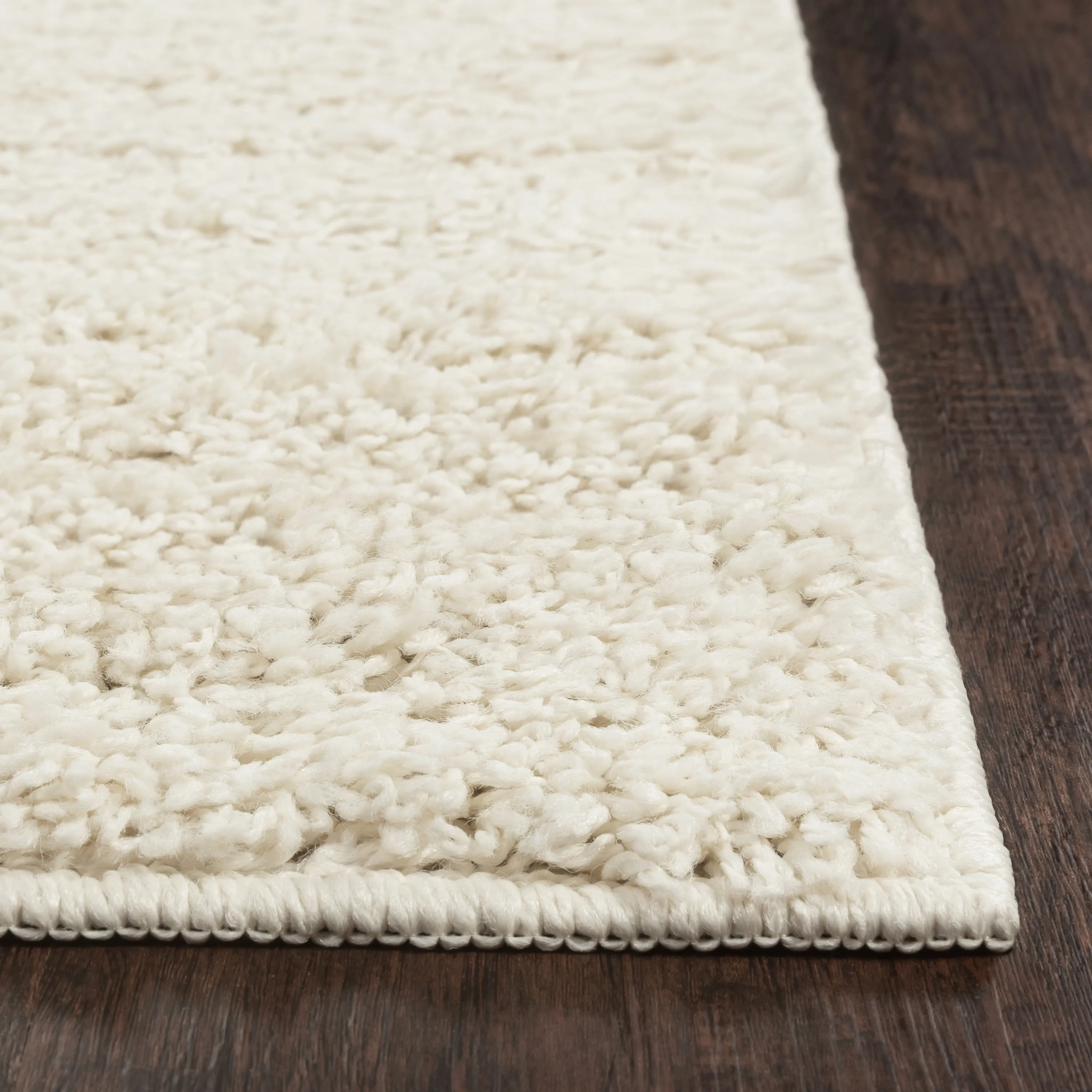 Mainstays Solid Casual Ivory Shag Area Rug, 2'6"X3'10"