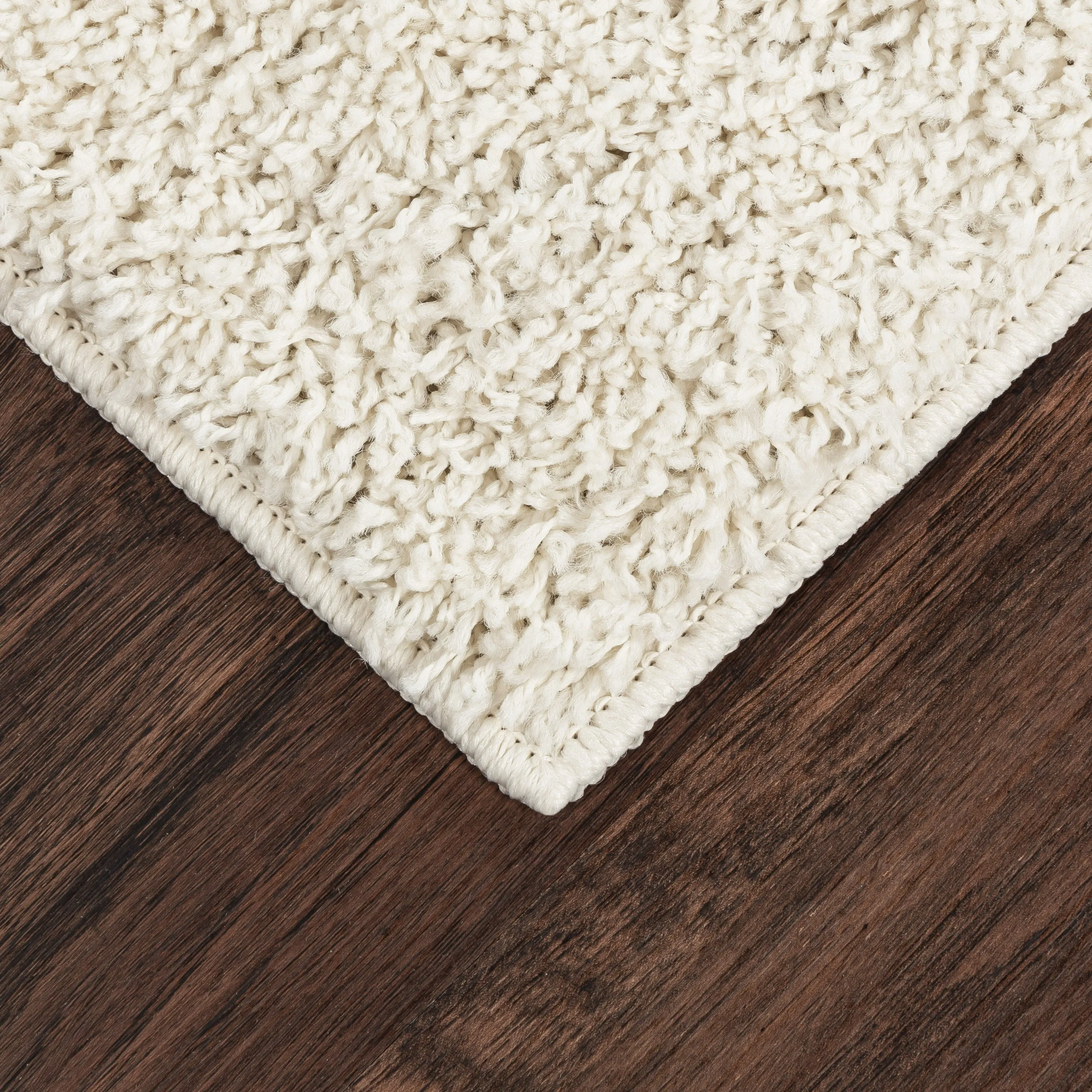 Mainstays Solid Casual Ivory Shag Area Rug, 2'6"X3'10"