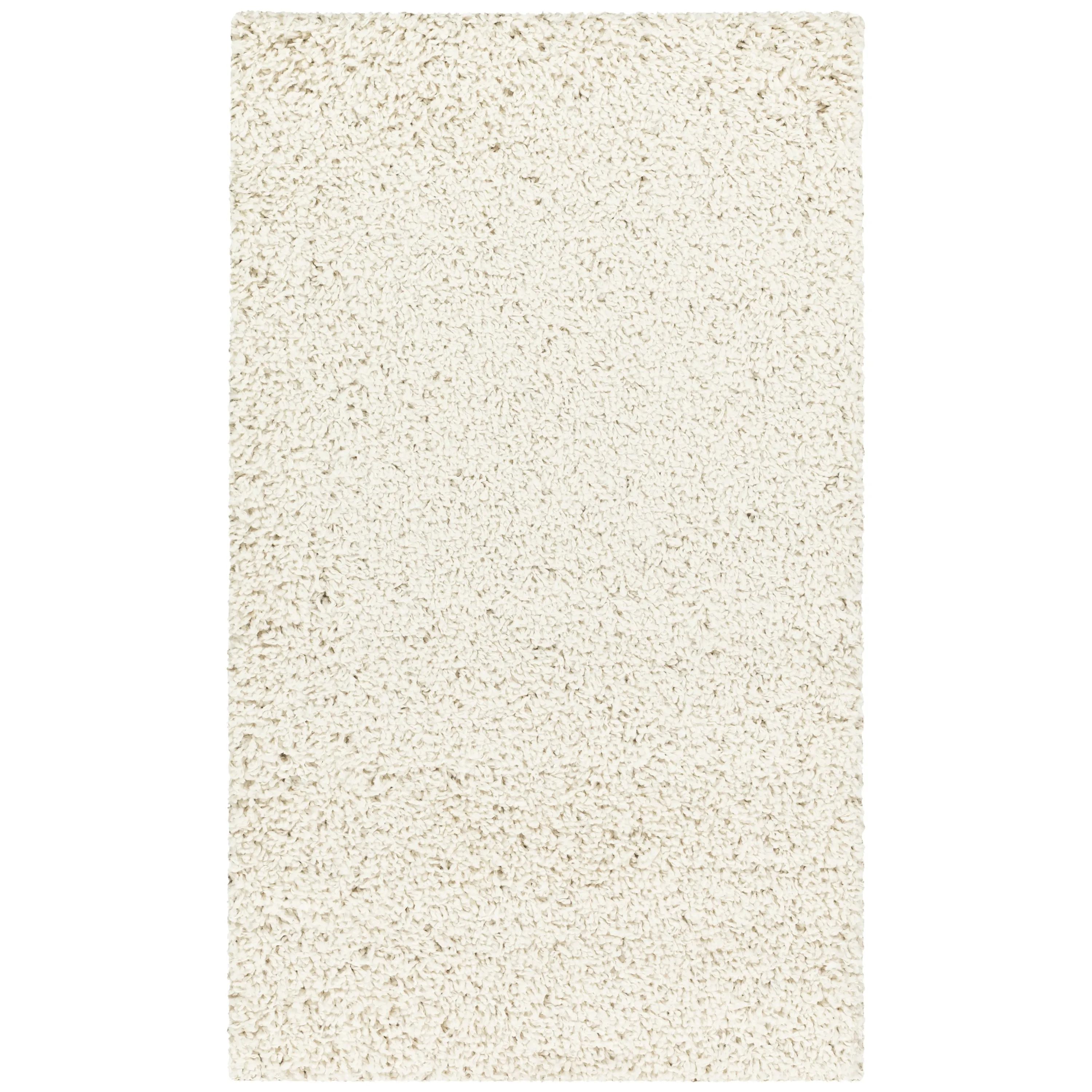 Mainstays Solid Casual Ivory Shag Area Rug, 2'6"X3'10"