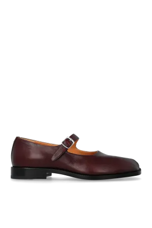 Maison Margiela Leather shoes in BURGUNDY - 38