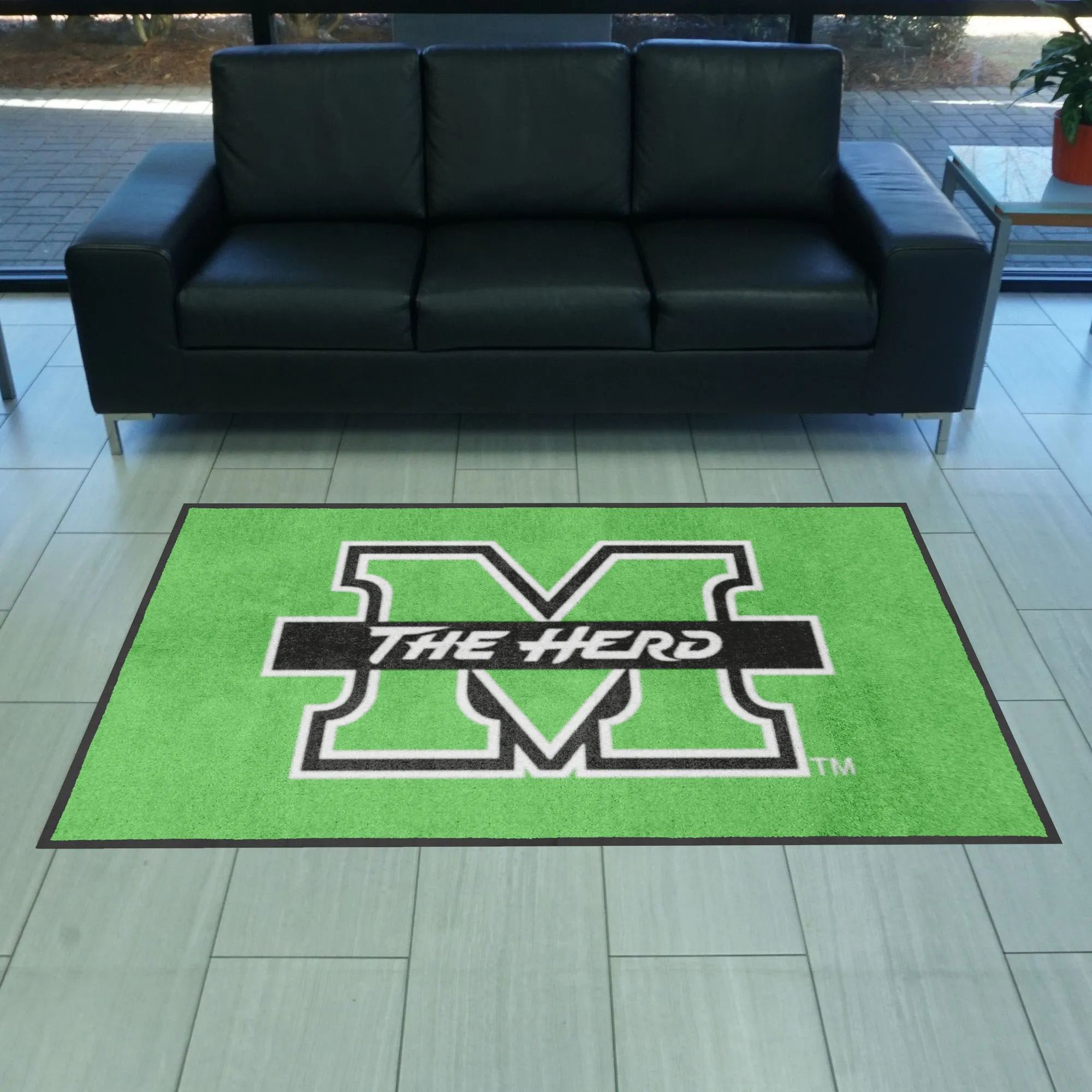 Marshall University 4X6 Logo Mat - Landscape