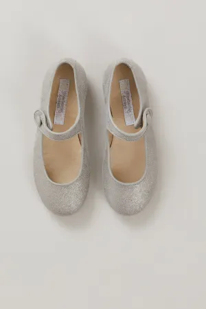 Mary Jane In Silver Leather