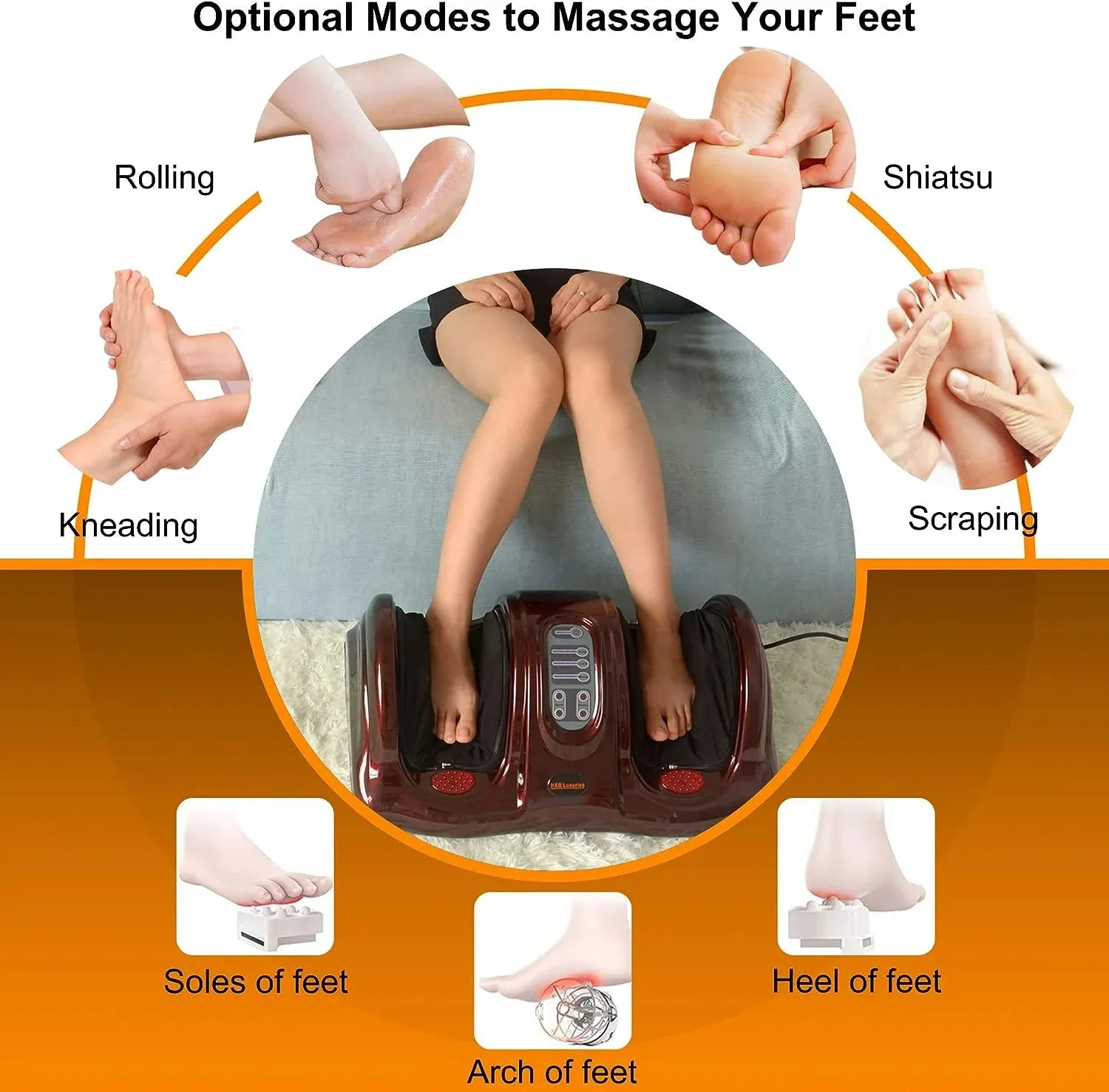 MedicPure Shiatsu Foot & Leg Deep Massager