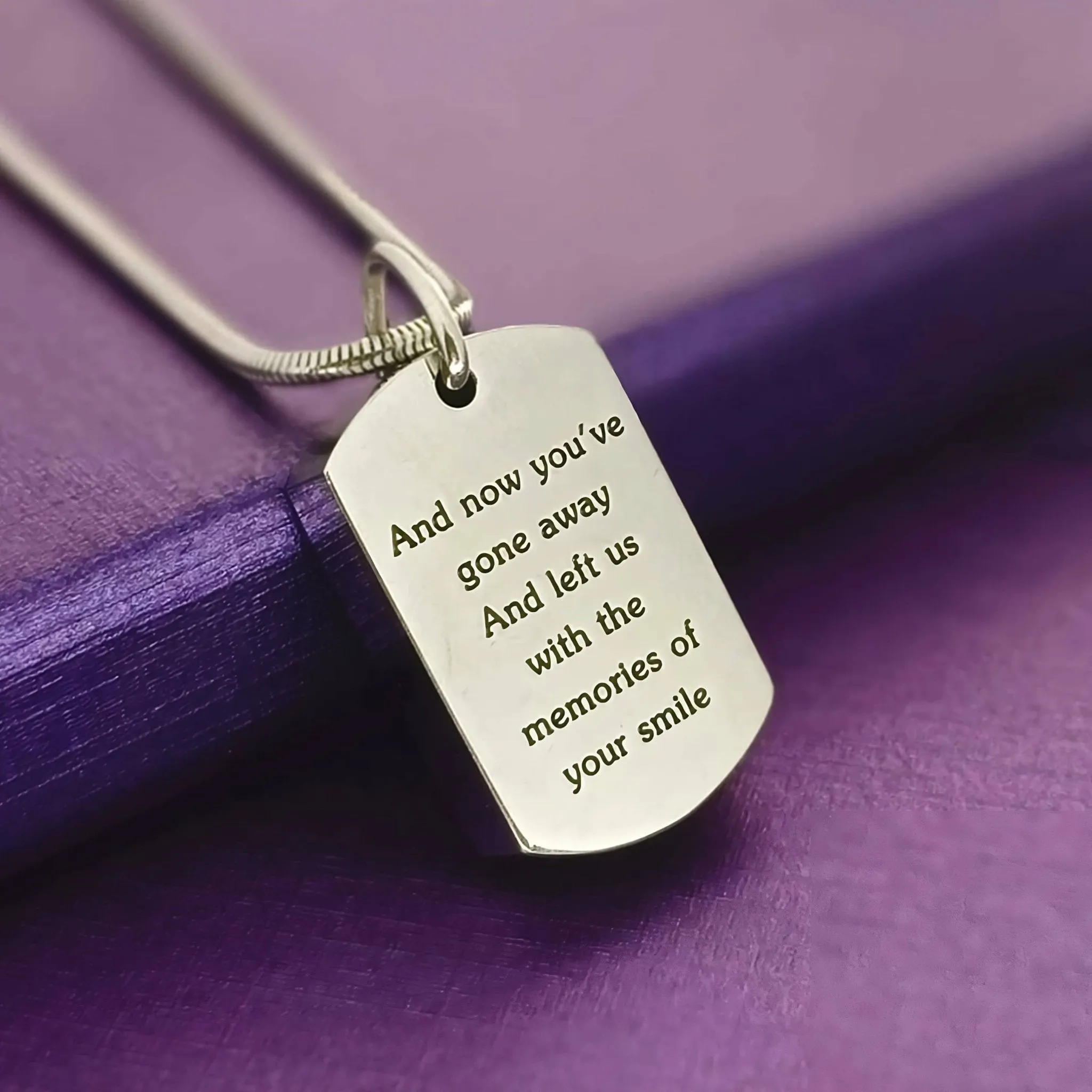 Memory Tag Cremation Necklace