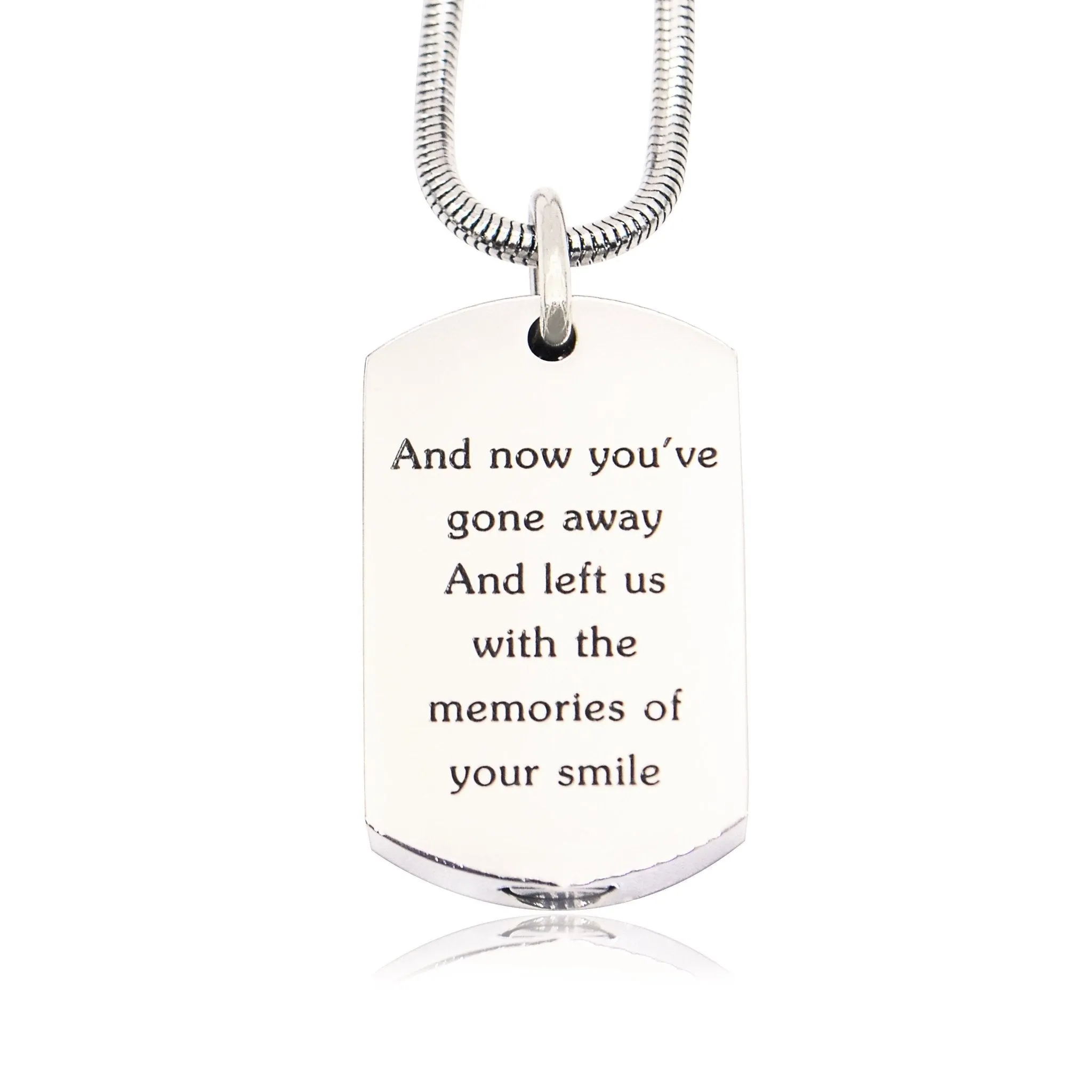 Memory Tag Cremation Necklace