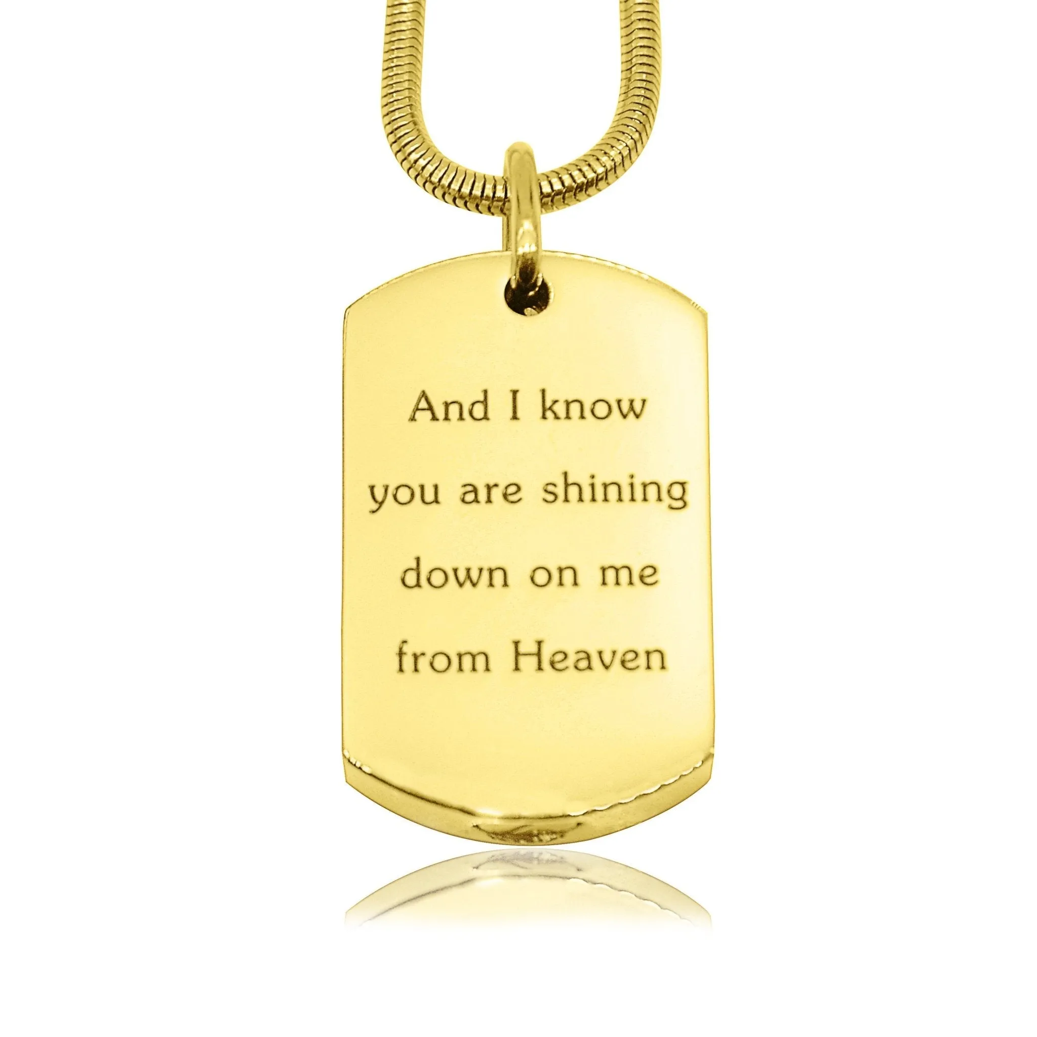 Memory Tag Cremation Necklace