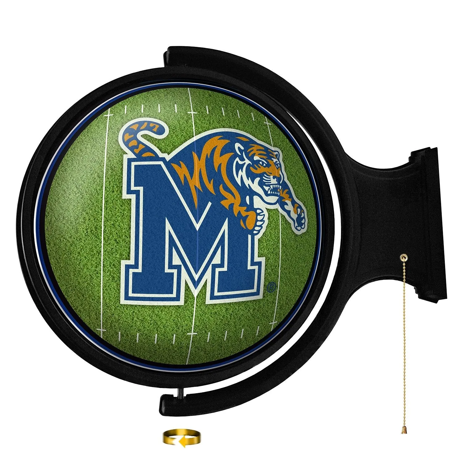 Memphis Tigers: On the 50 - Original Round Rotating Lighted Wall Sign