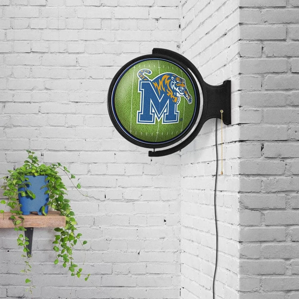 Memphis Tigers: On the 50 - Original Round Rotating Lighted Wall Sign