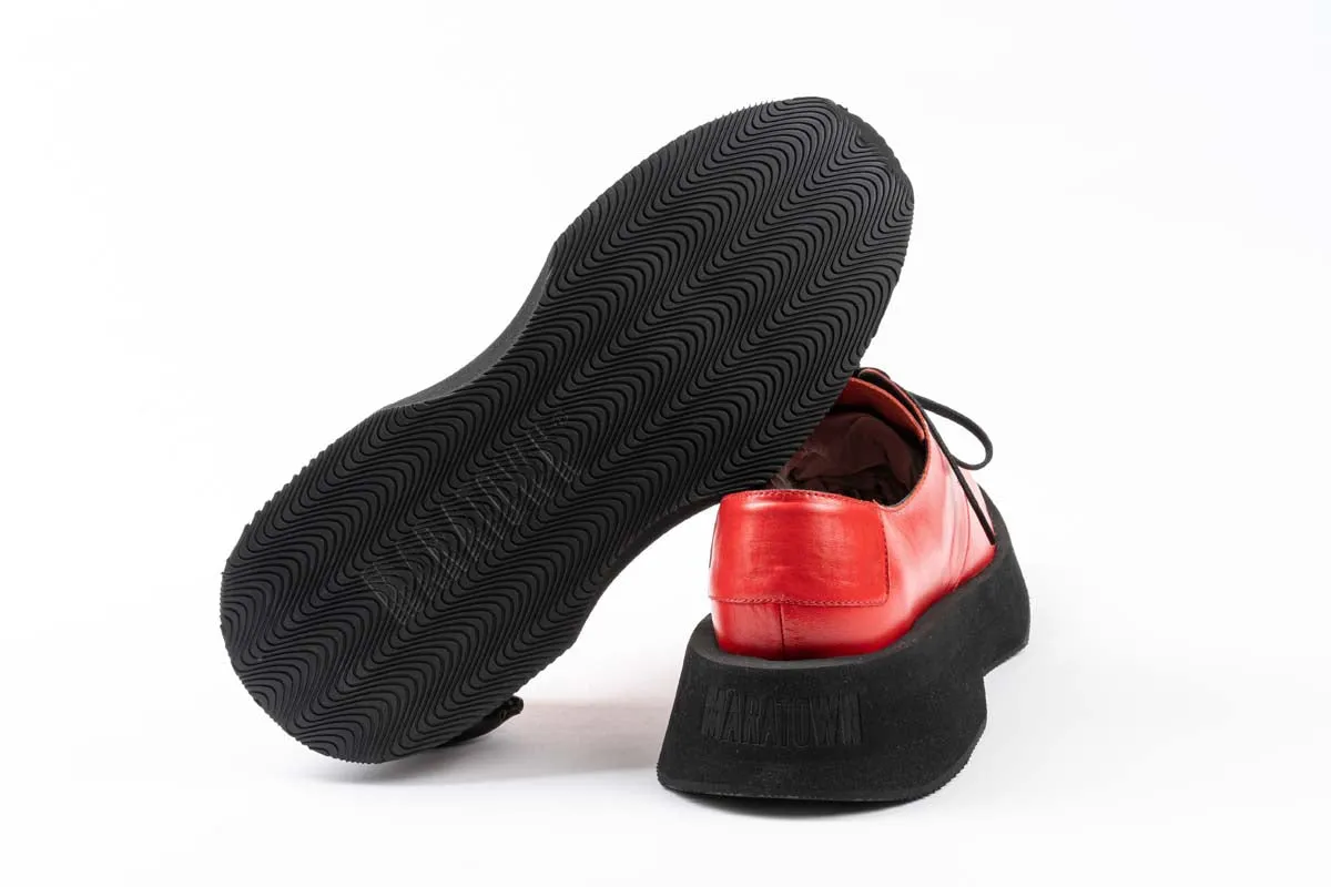 Men - Red Leather