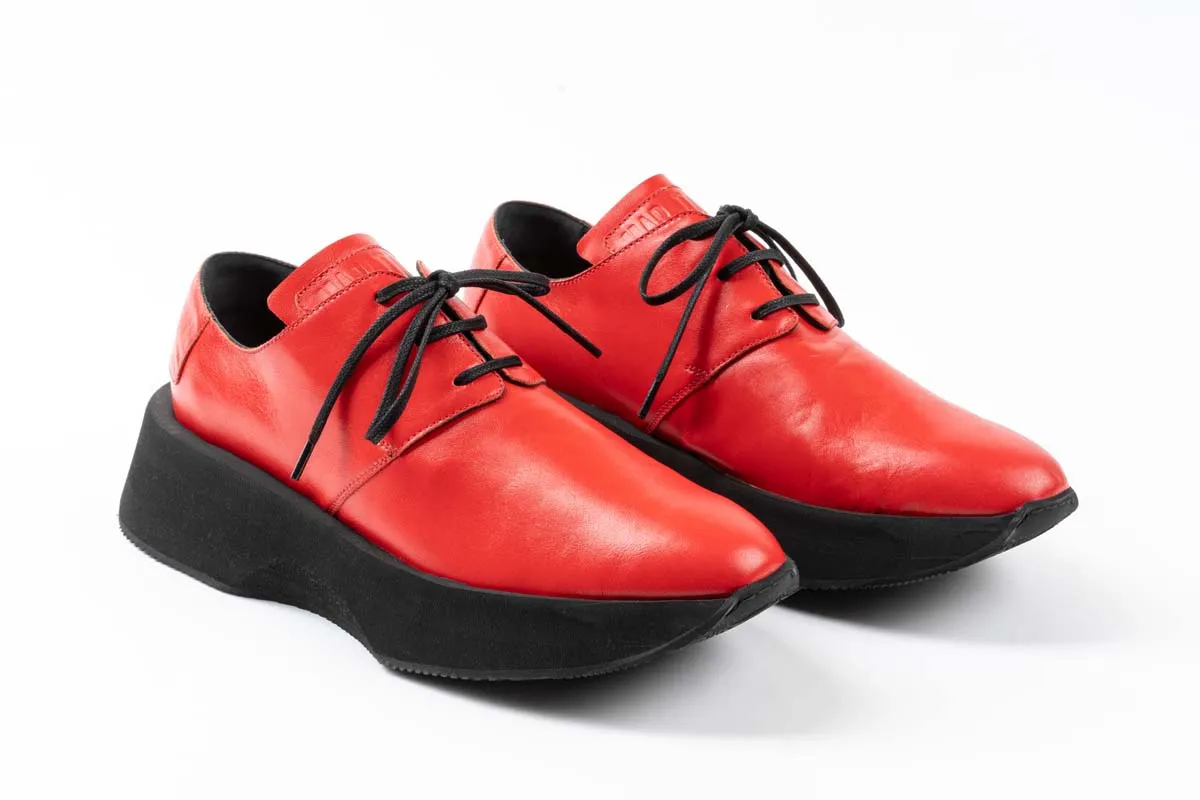 Men - Red Leather