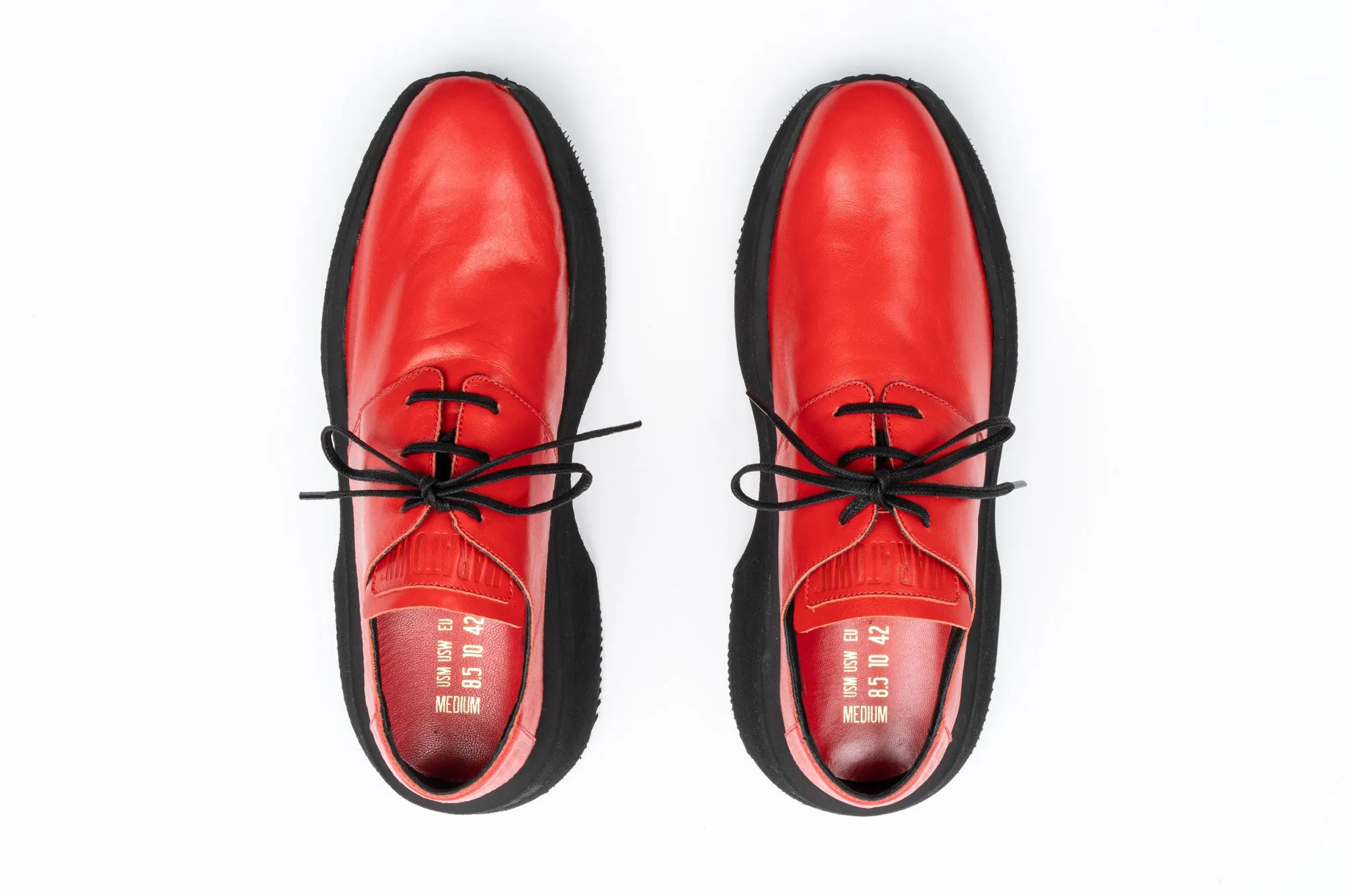 Men - Red Leather
