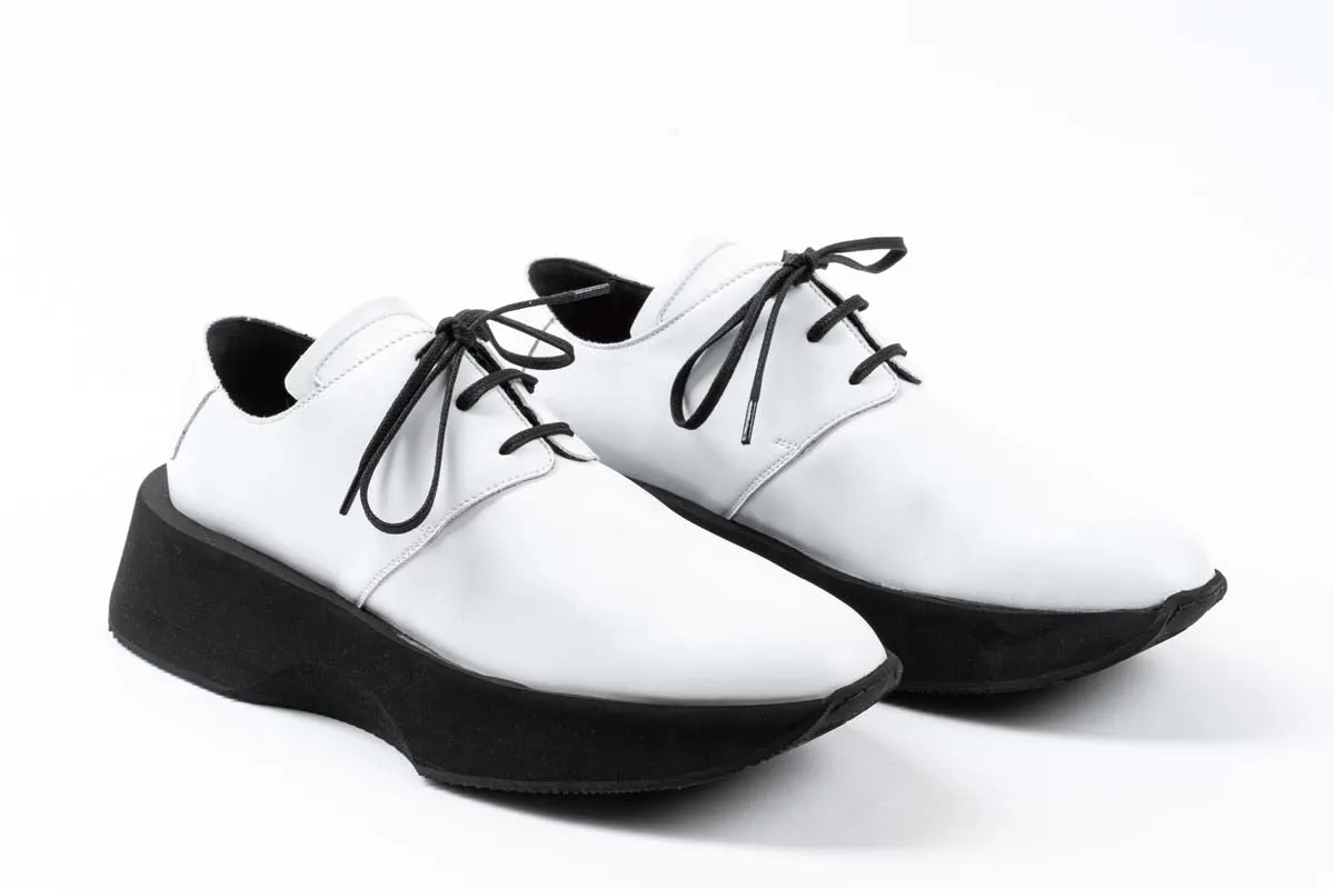 Men - White Leather