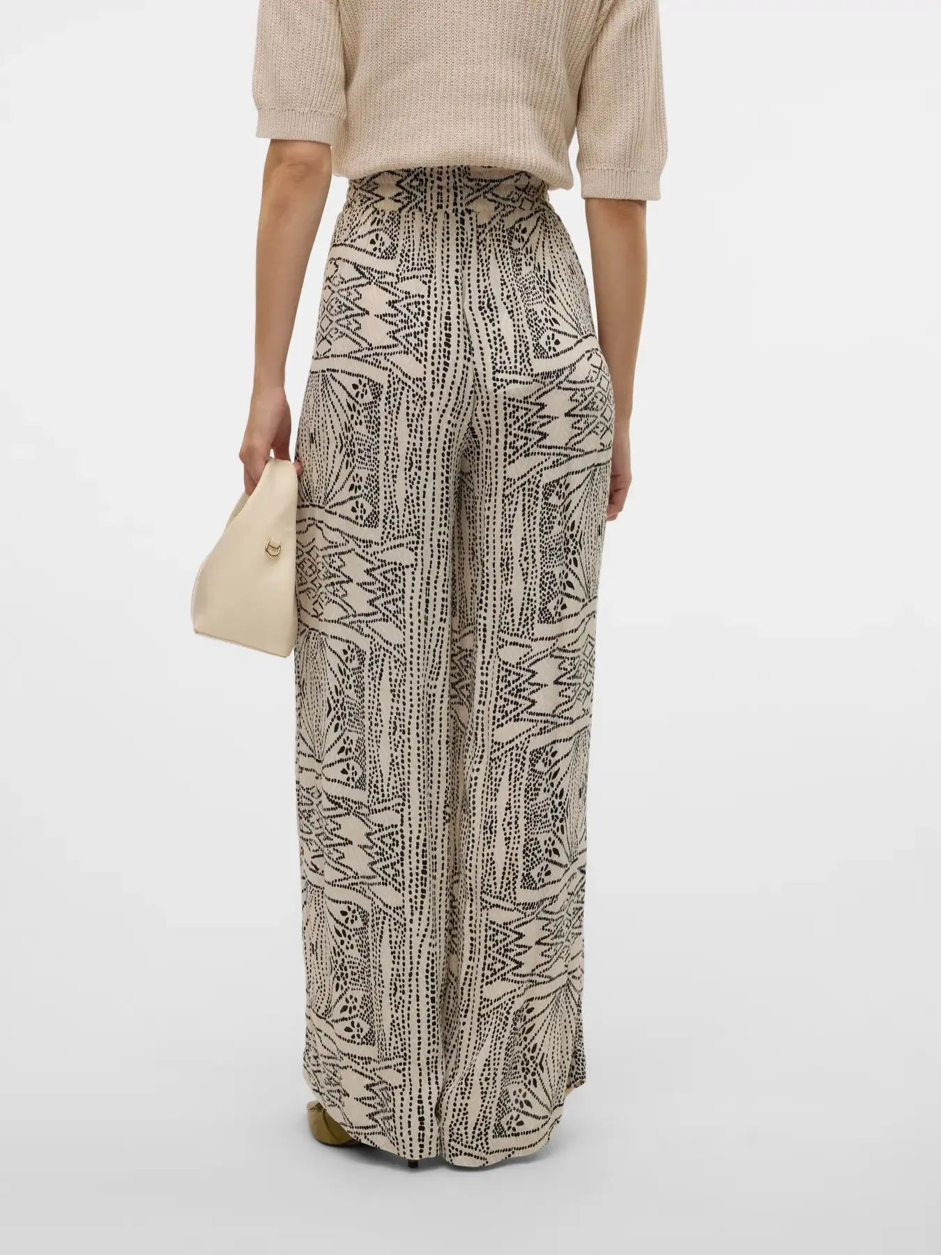 Menny Print Wide Leg Trousers