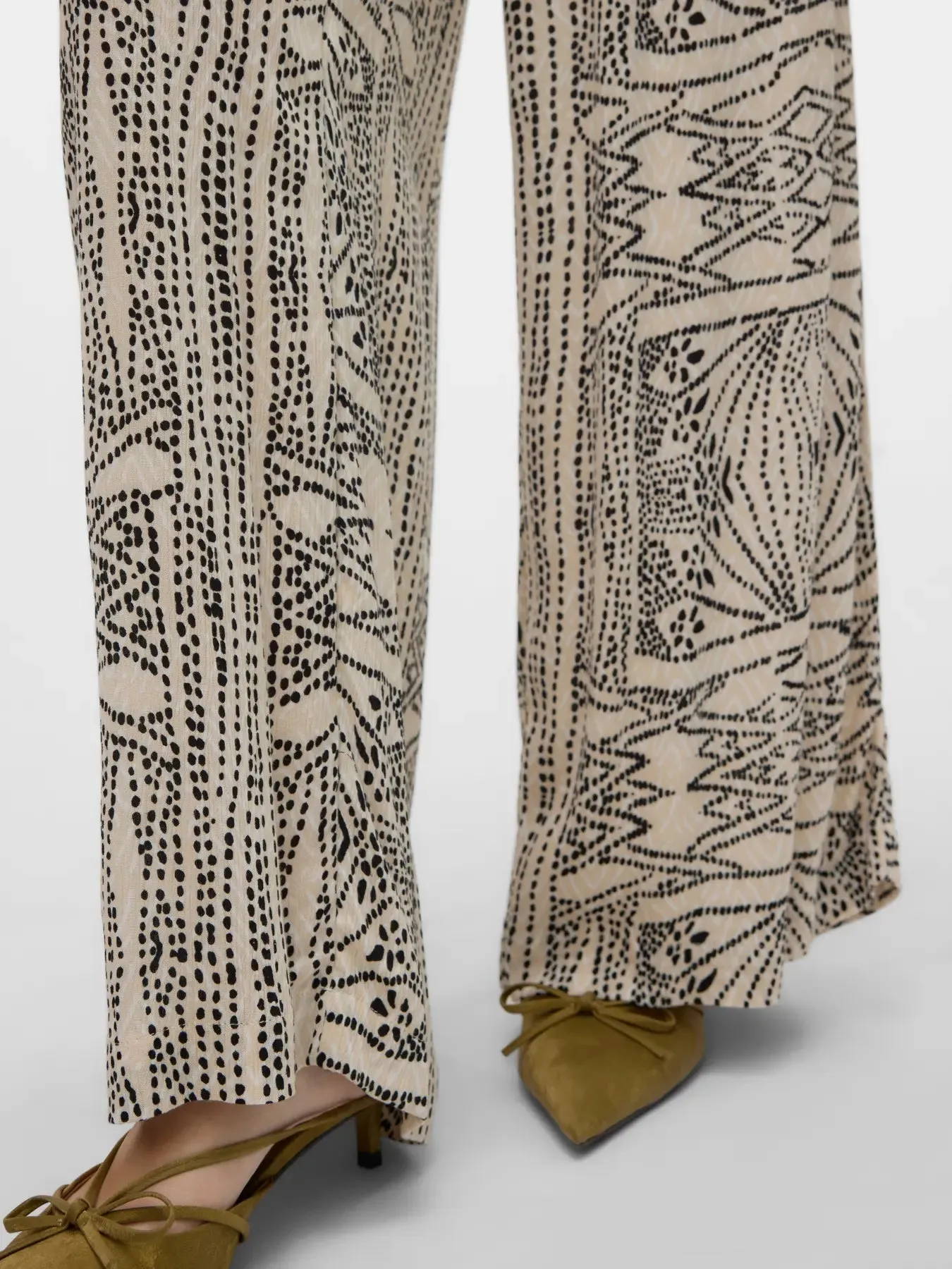 Menny Print Wide Leg Trousers