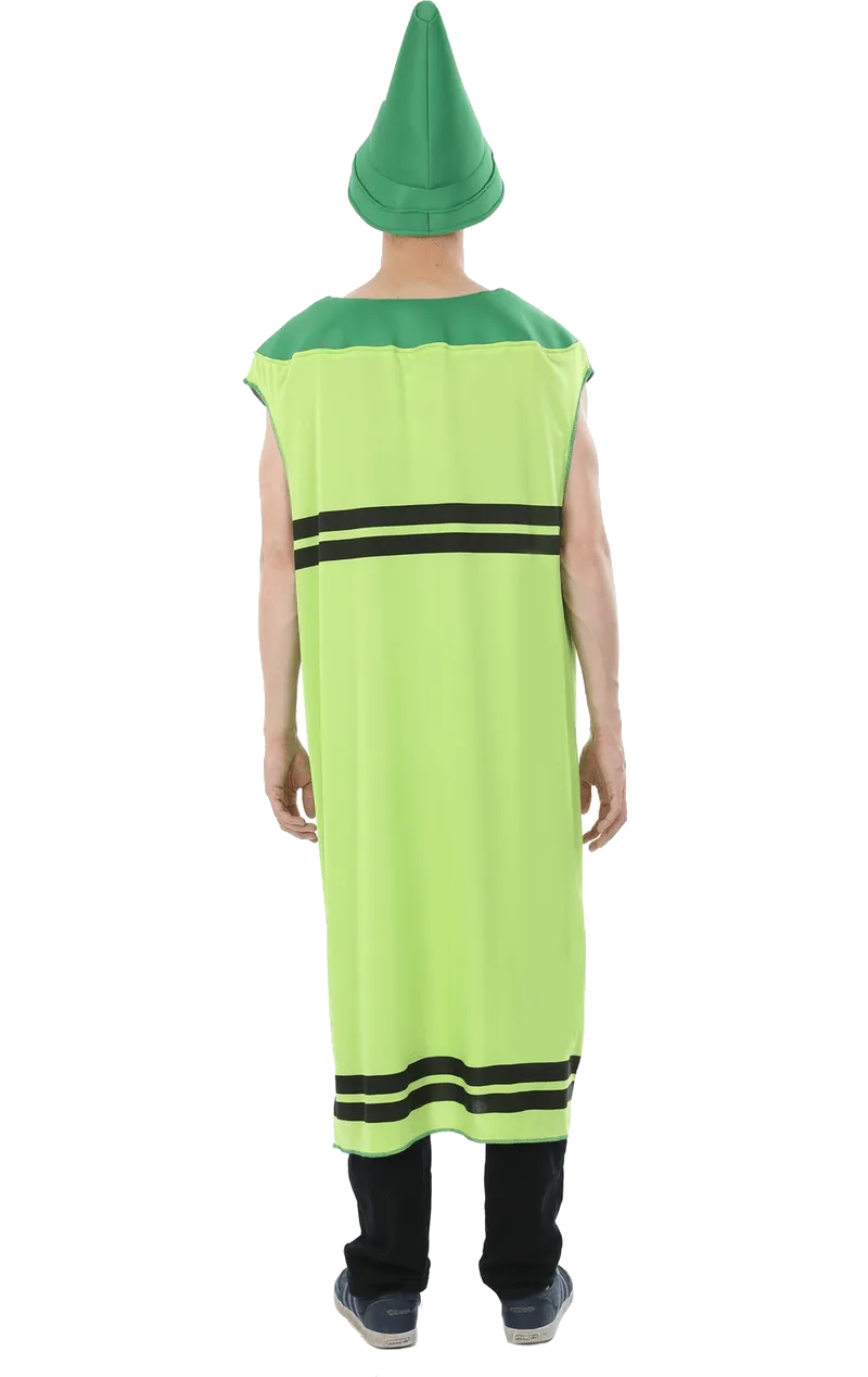 Mens Green Crayon Costume