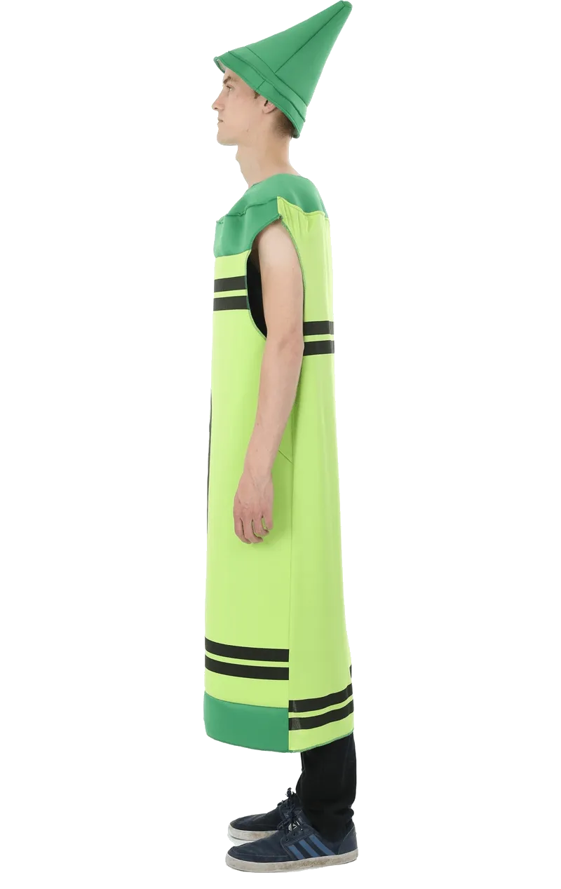 Mens Green Crayon Costume