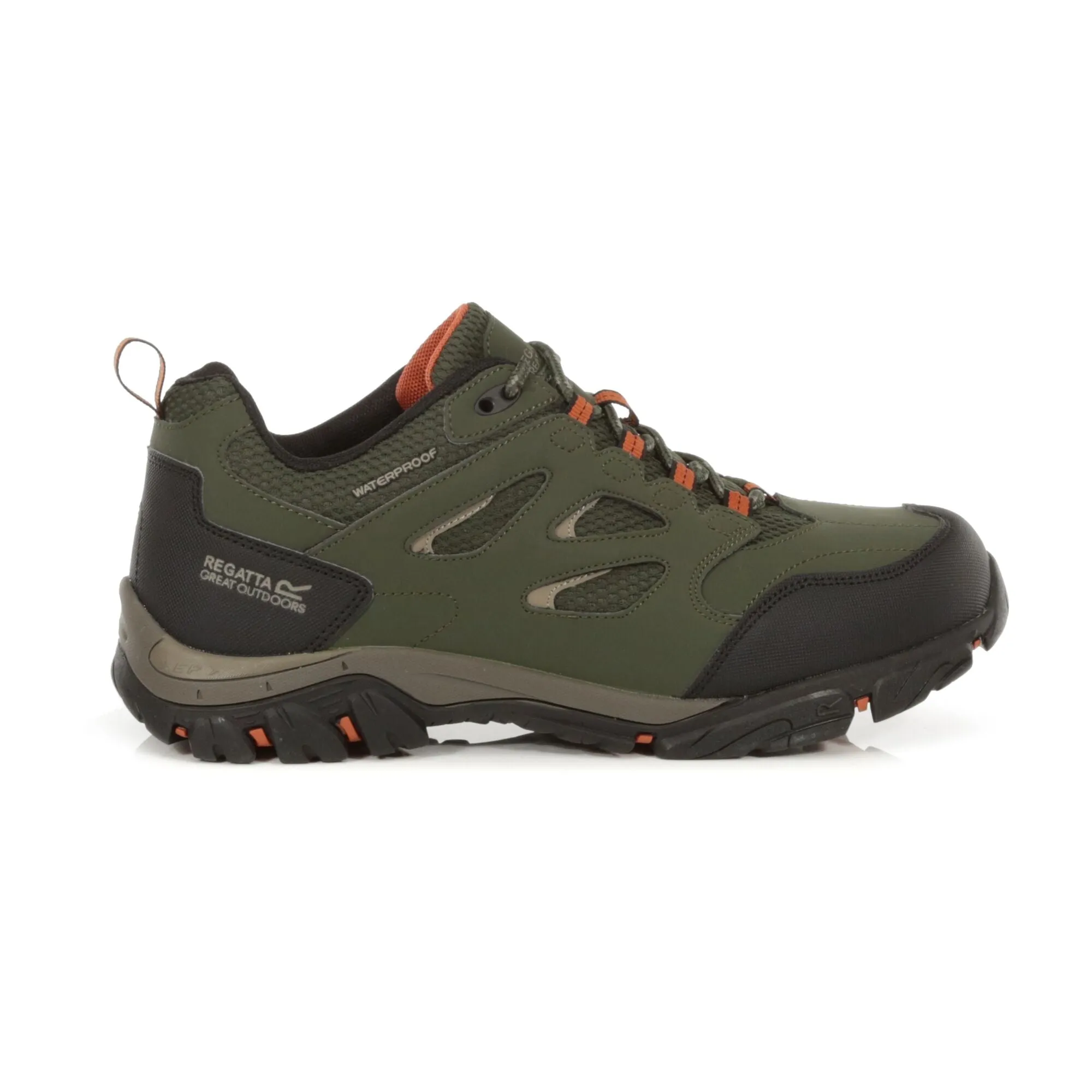 Men's Holcombe Waterproof Low Walking Shoes Bayleaf Burnt Umber