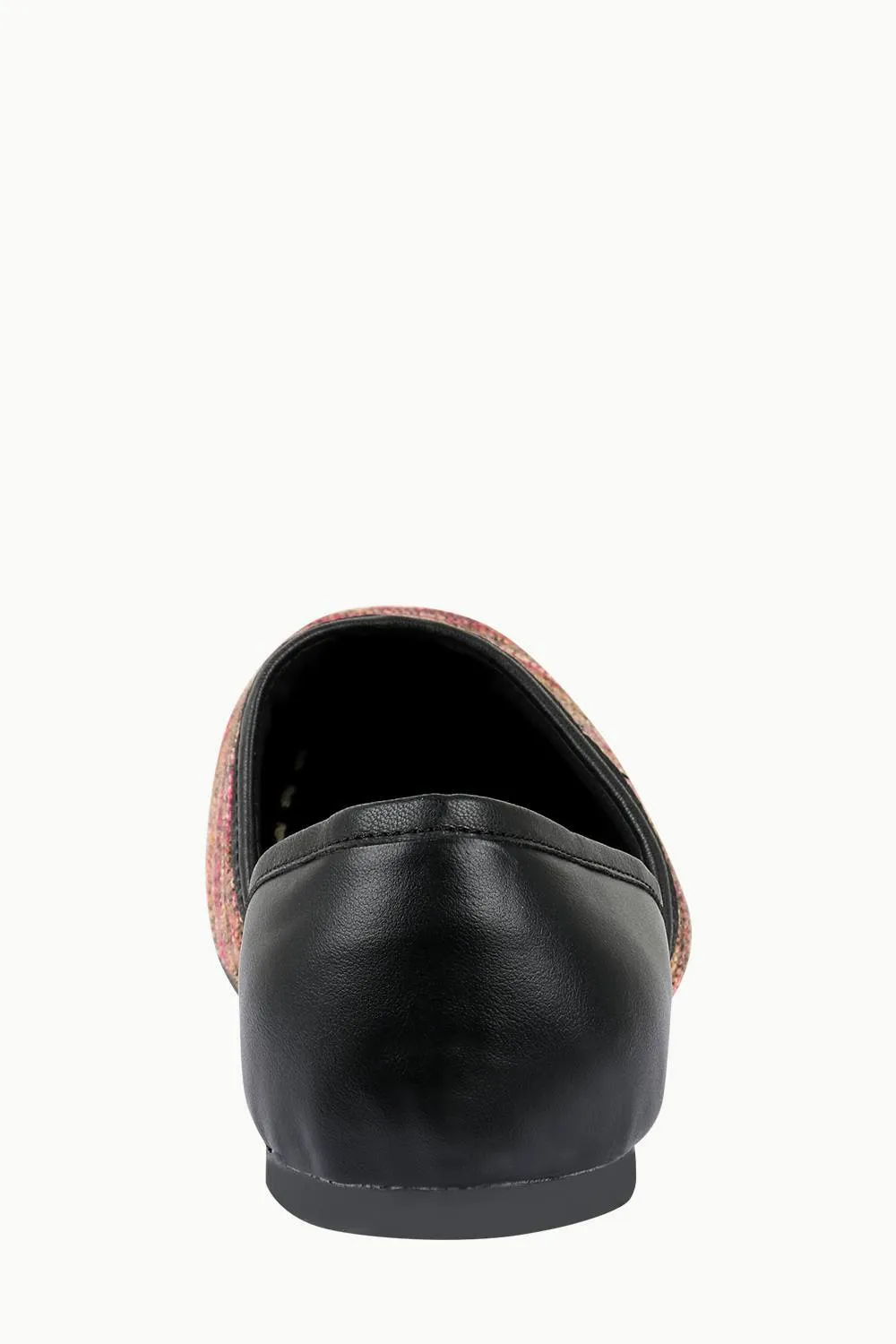 Men's Multicolour Jacquard Slip-On Juttis