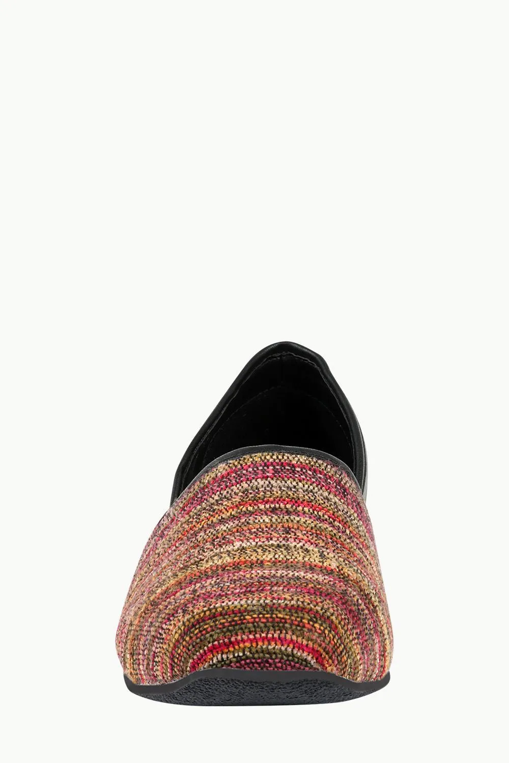 Men's Multicolour Jacquard Slip-On Juttis