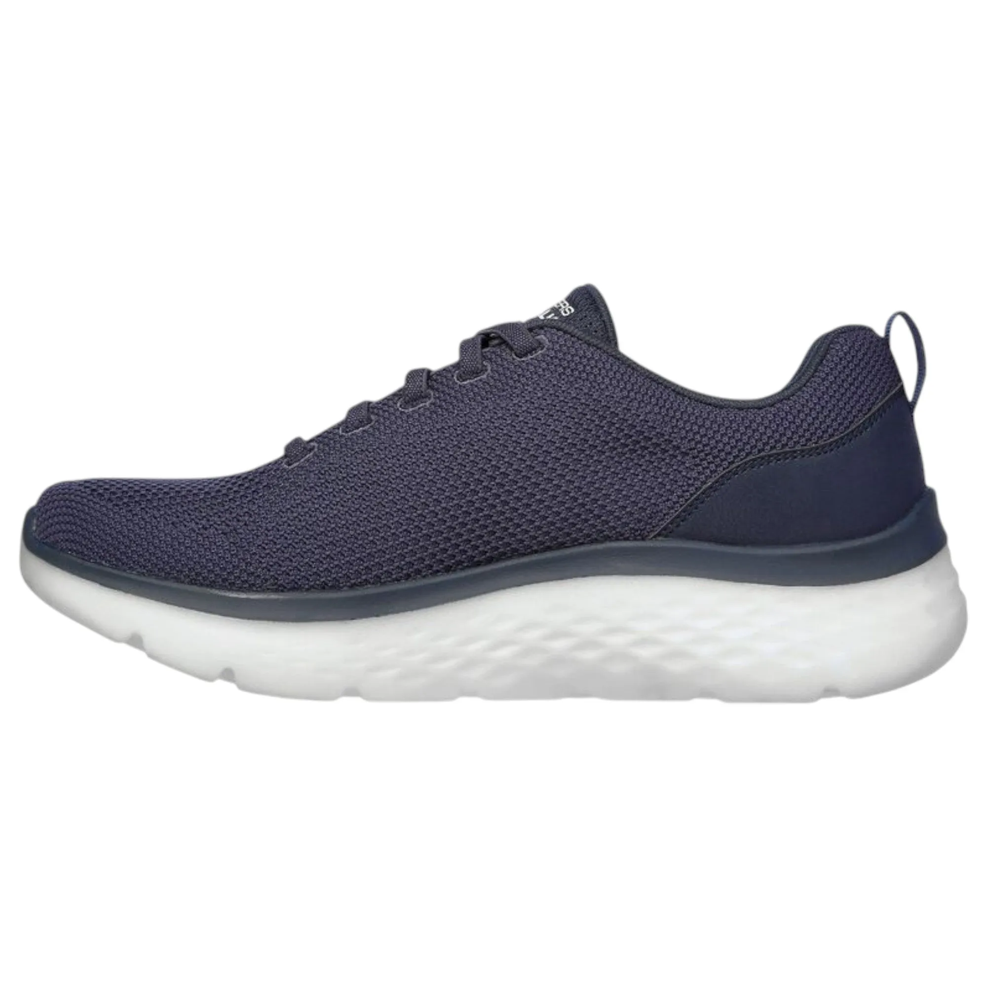 Mens Skechers Go Walk Hyper Burst - Nanocore Navy/Orange Walking Shoes