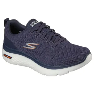 Mens Skechers Go Walk Hyper Burst - Nanocore Navy/Orange Walking Shoes