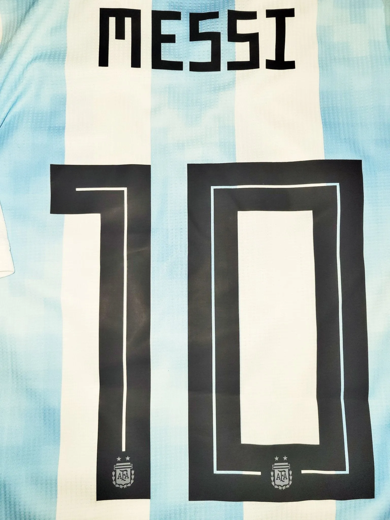 Messi Argentina 2018 WORLD CUP PLAYER ISSUE Soccer Jersey Shirt L SKU# BQ9329