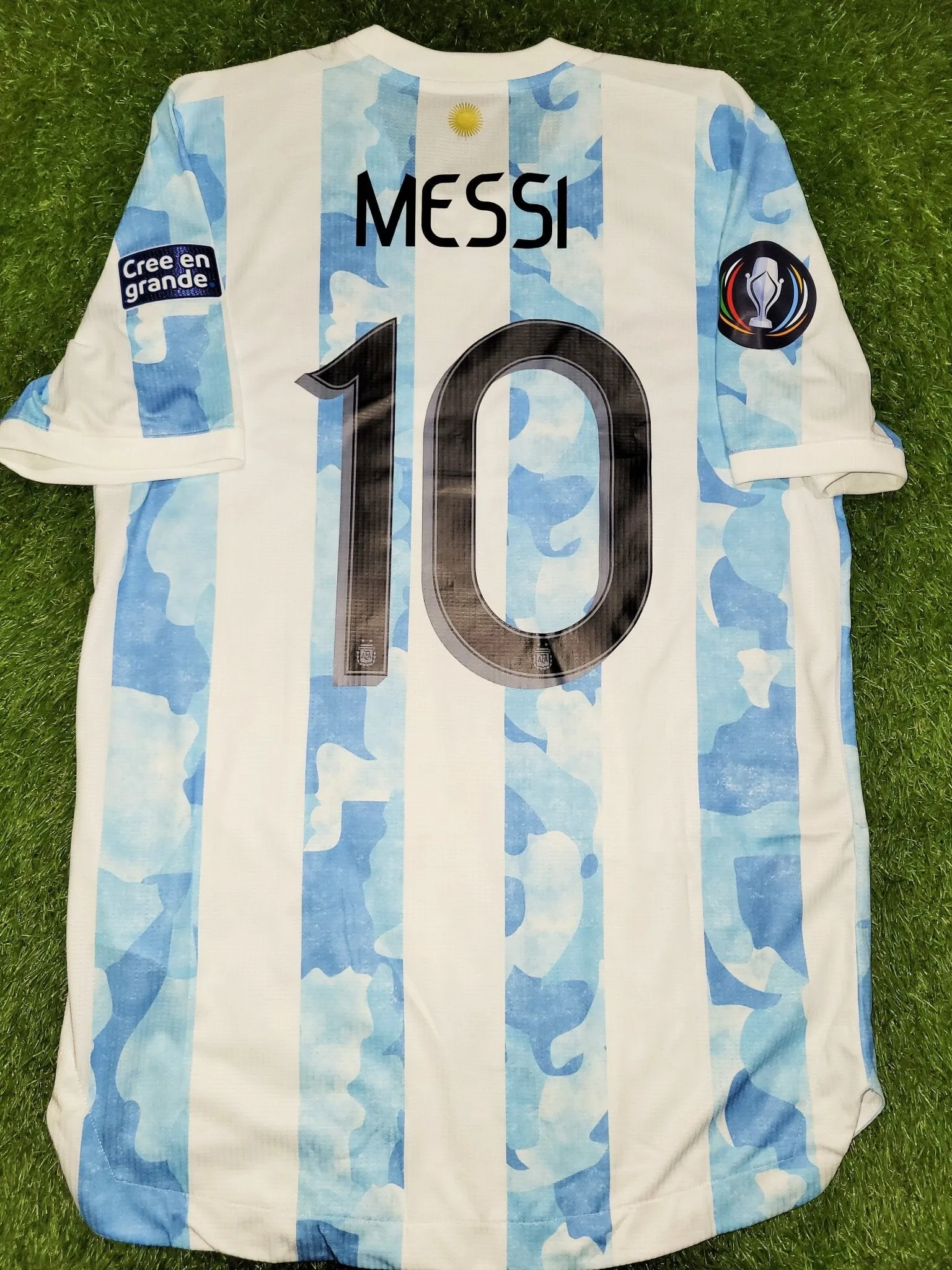 Messi Argentina 2020 2021 2022 FINALISSIMA PLAYER ISSUE Heat.Rdy Home Jersey Shirt Camiseta M SKU# FS6568