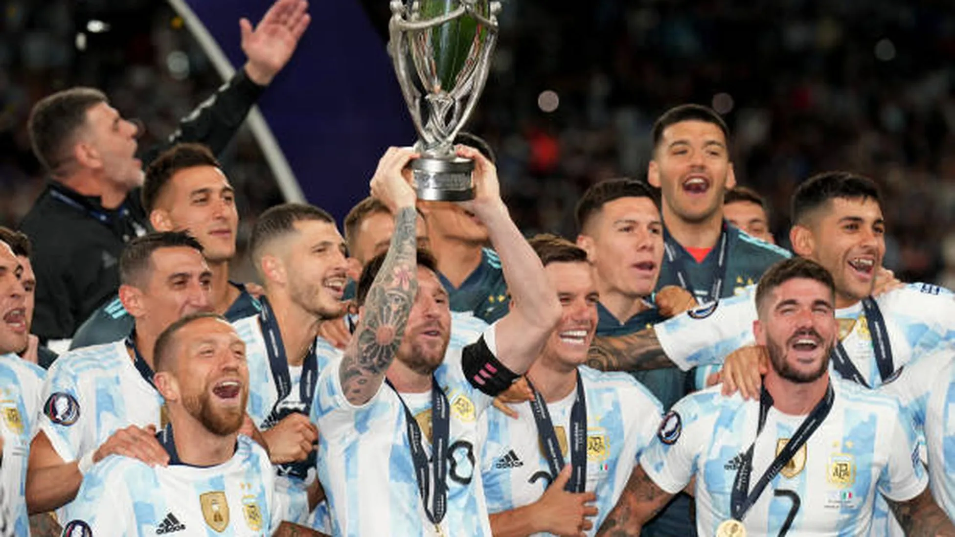 Messi Argentina 2020 2021 2022 FINALISSIMA PLAYER ISSUE Heat.Rdy Home Jersey Shirt Camiseta M SKU# FS6568