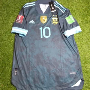 Messi Argentina 2020 2021 2022 WORLD CUP QUALIFIERS PLAYER ISSUE Away Soccer Jersey Shirt BNWT L SKU# FH8570