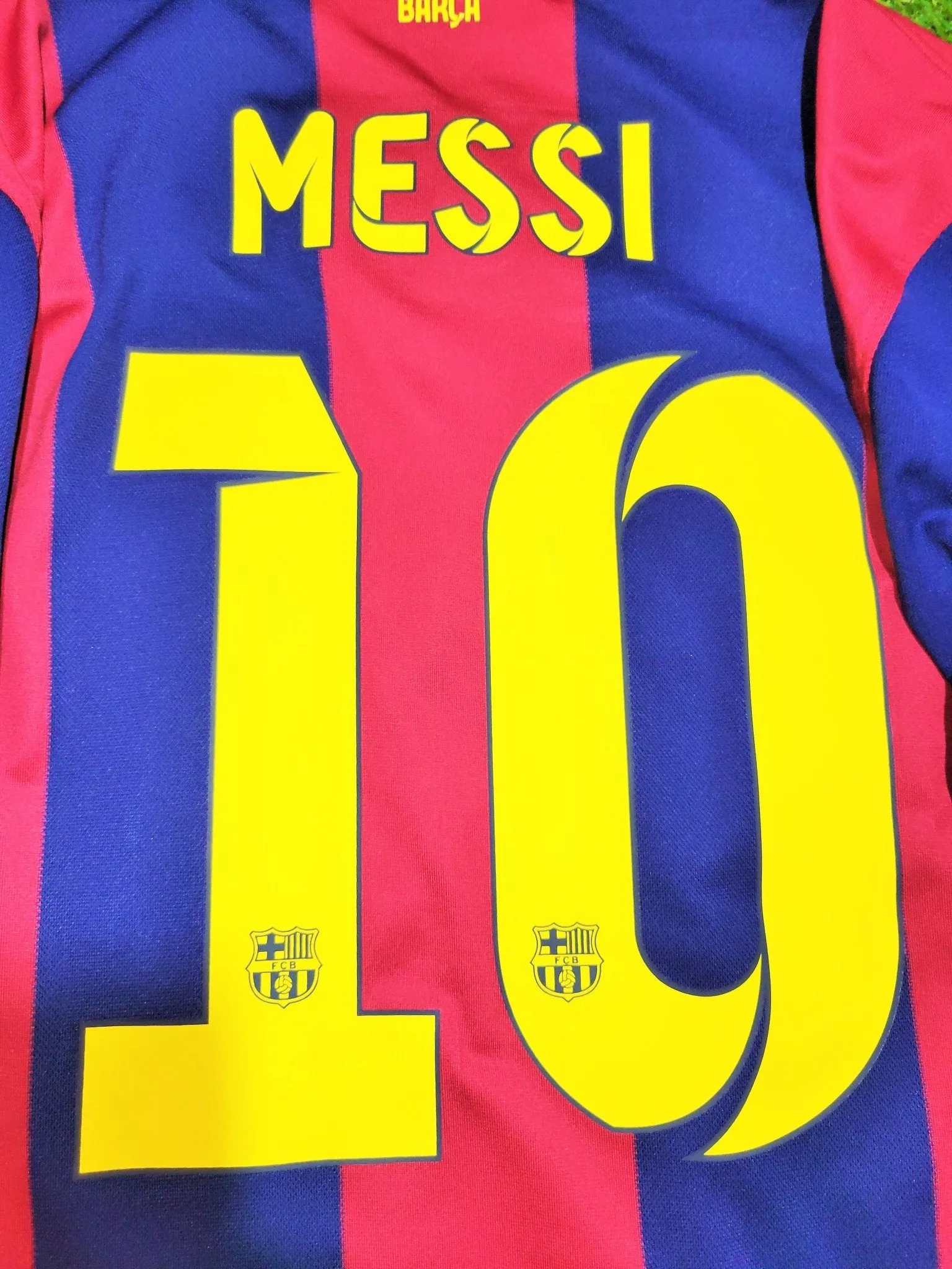 Messi Barcelona 2014 2015 COPA DEL REY FINAL TREBLE SEASON Soccer Home Jersey Shirt M SKU# 610594-422