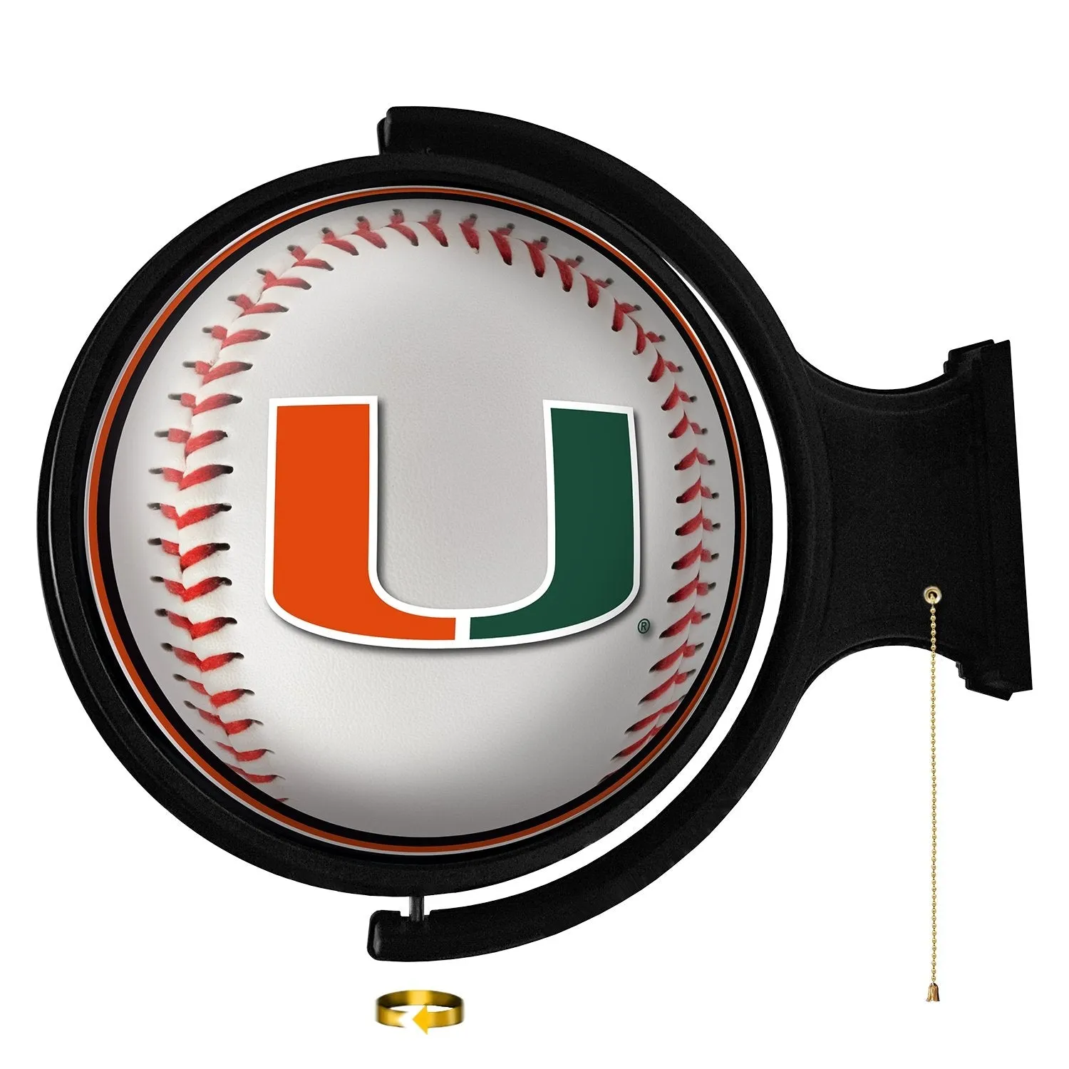 Miami Hurricanes: Baseball - Lighted Rotating Wall Sign