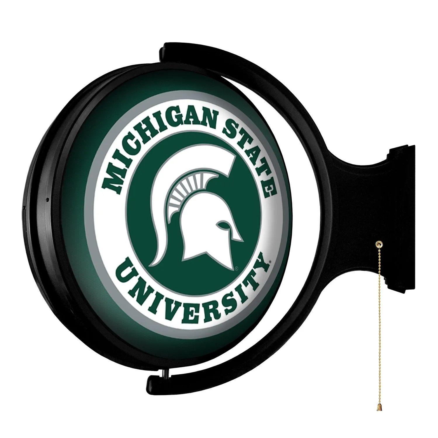 Michigan State Spartans: Original Round Rotating Lighted Wall Sign