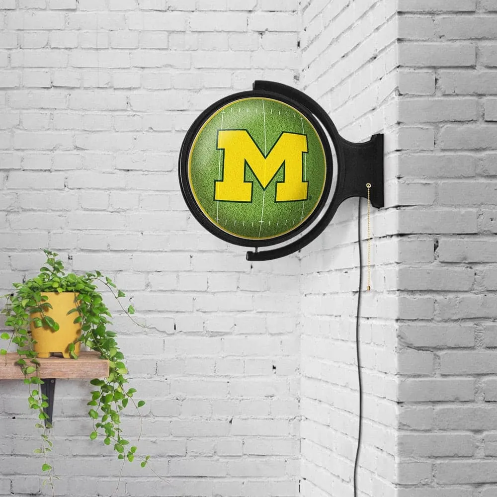 Michigan Wolverines: On the 50 - Rotating Lighted Wall Sign
