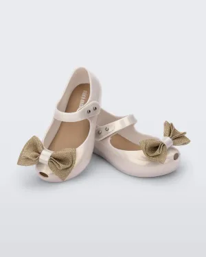Mini Melissa Beige Bow Shoes